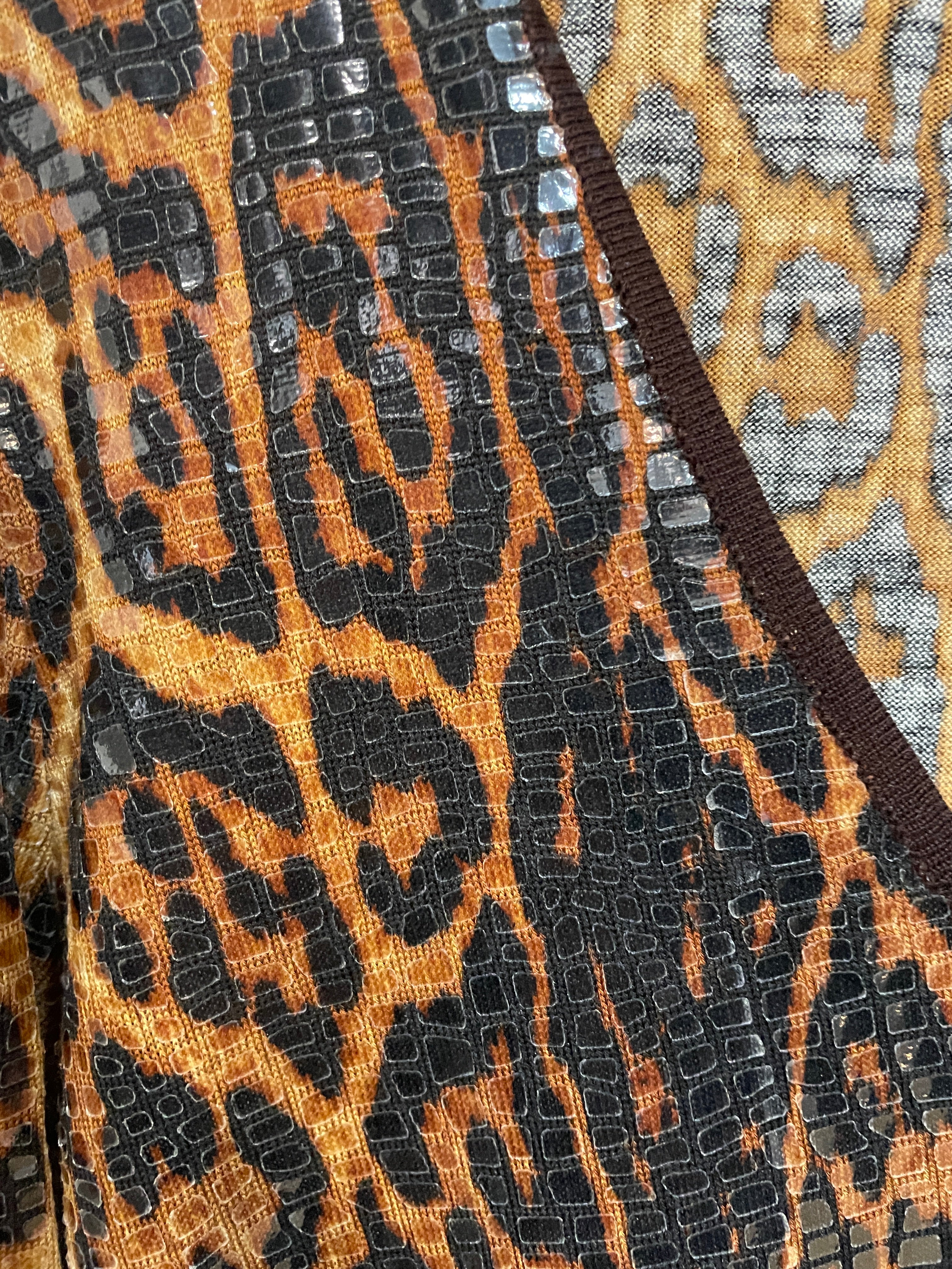 Christian Dior Boutique Leopard Print Top – Brown & Black, Paris