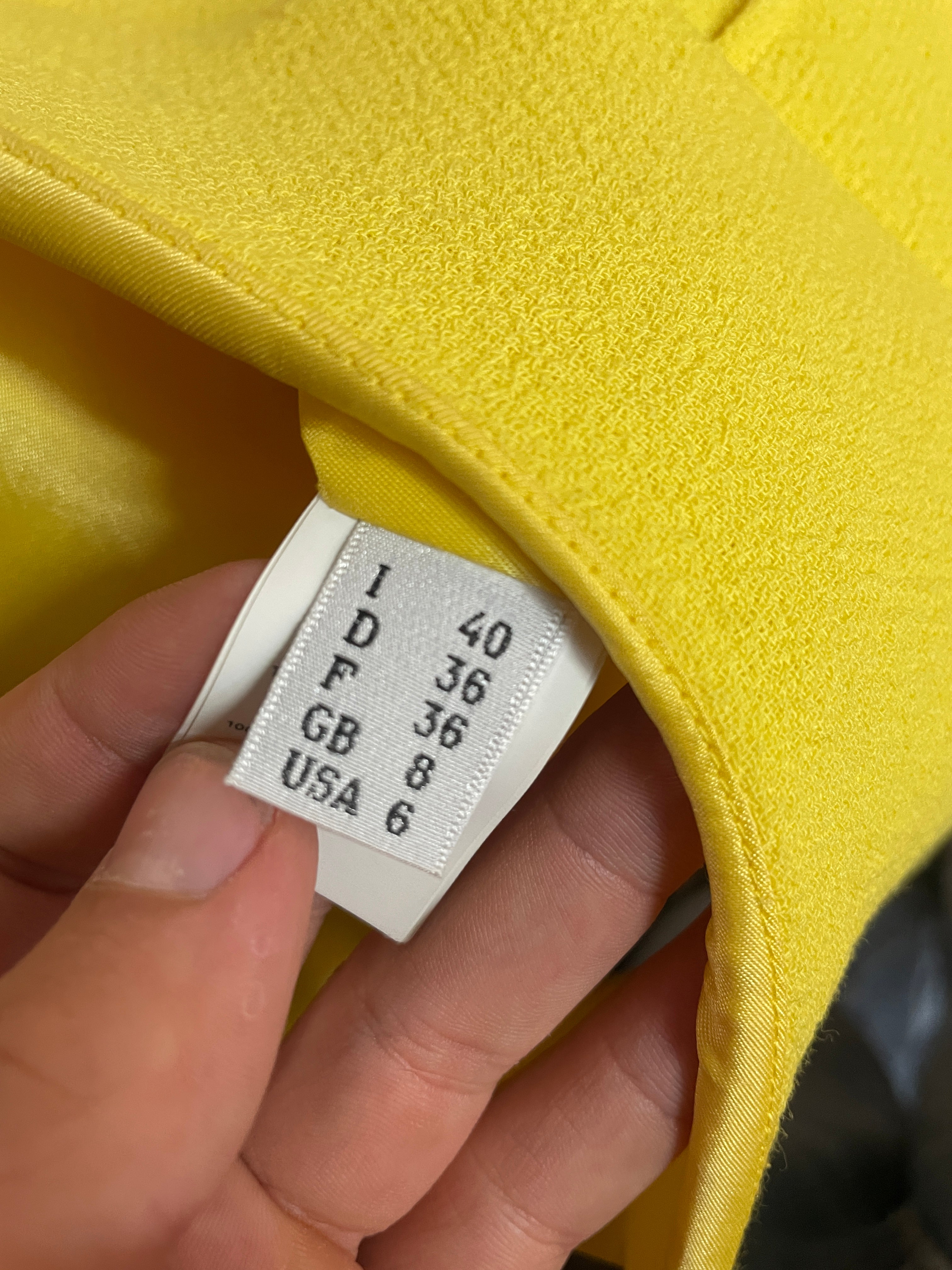 Moschino Cheap and Chic Yellow Structured Dress – Size IT 40