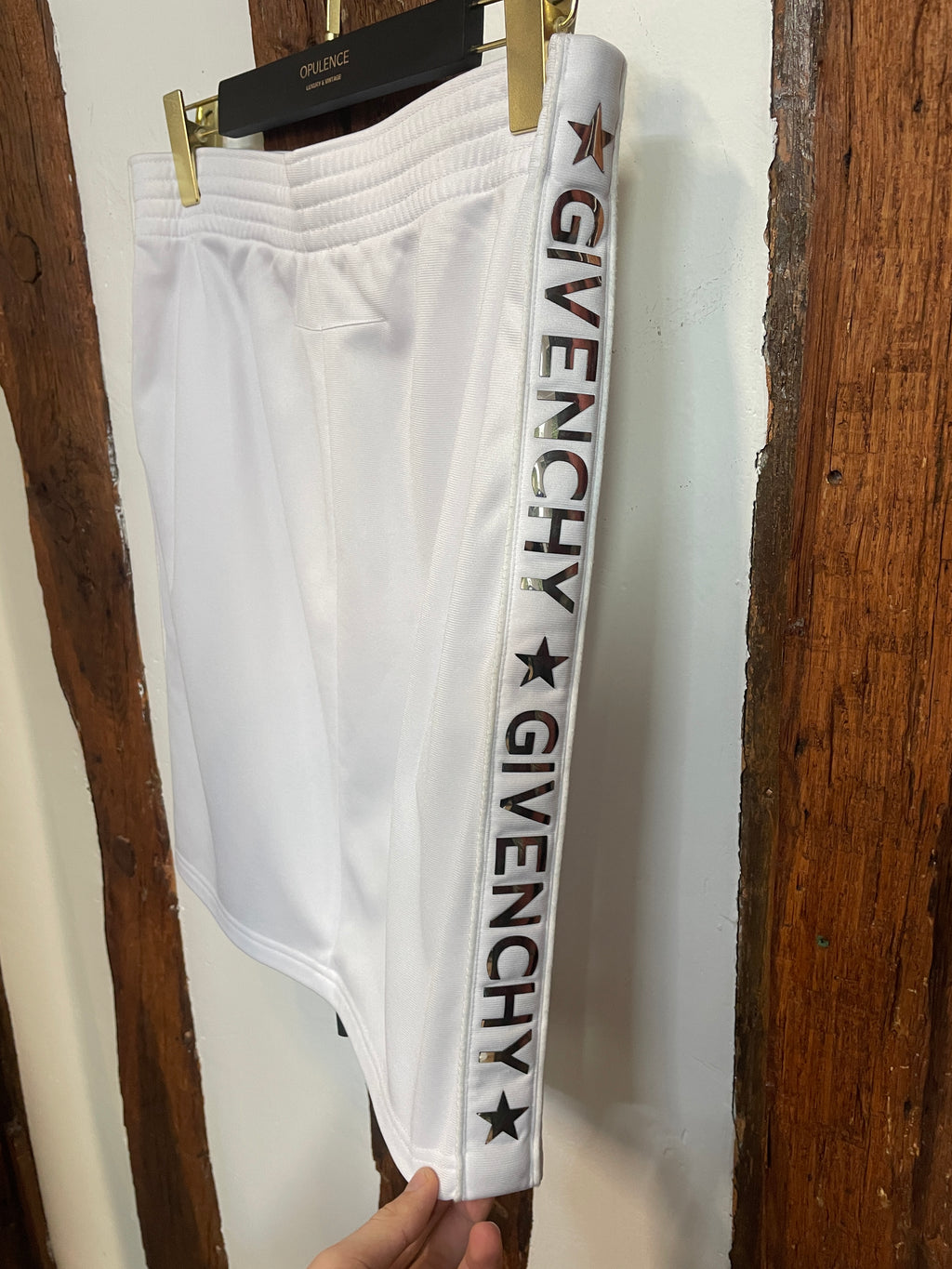 Givenchy Logo Stripe Skirt – White, Paris