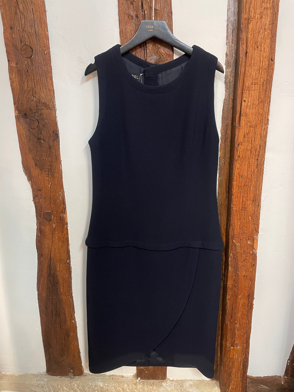 Chanel Boutique Sleeveless Navy Dress – Paris, Vintage