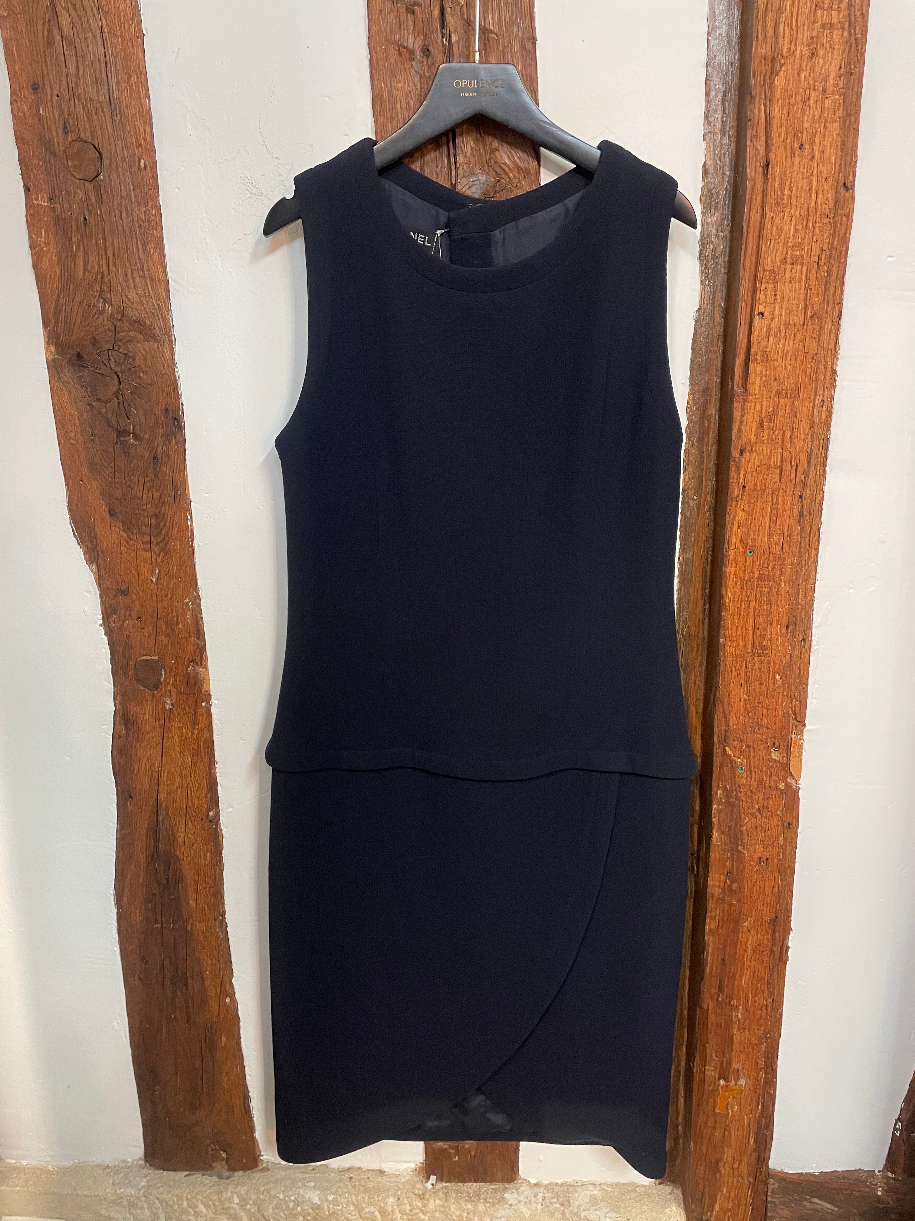 Chanel Boutique Sleeveless Navy Dress – Paris, Vintage