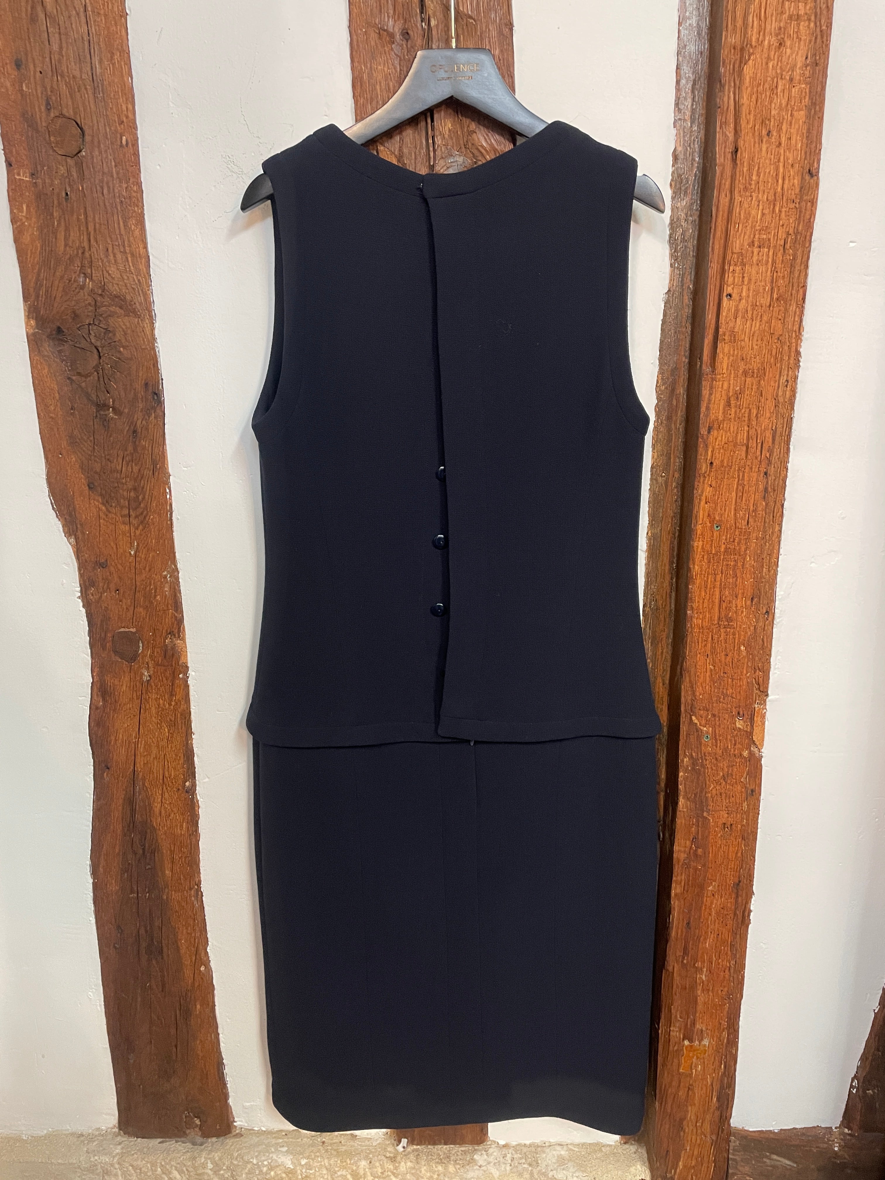 Chanel Boutique Sleeveless Navy Dress – Paris, Vintage