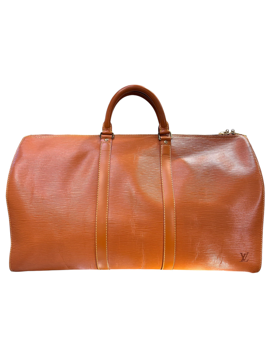 1991 Louis Vuitton Brown Epi Leather Travel Bag