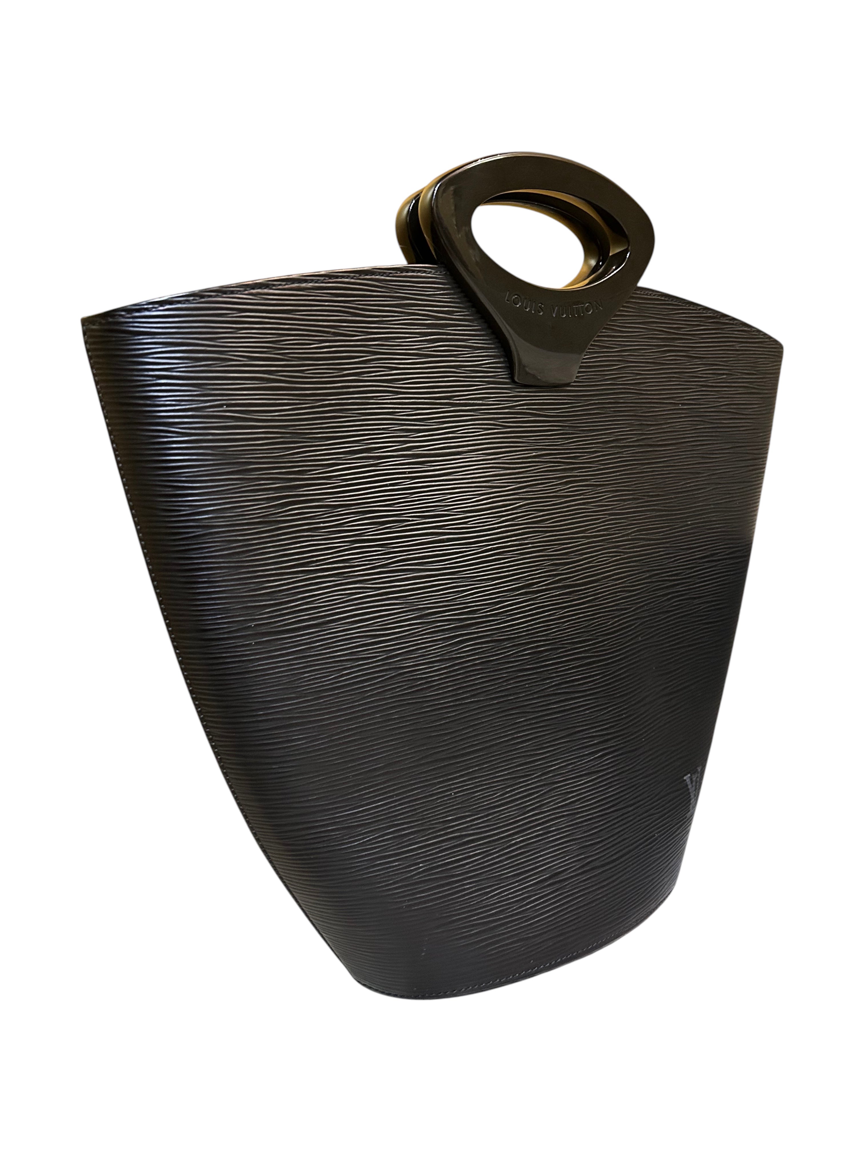 1998 Louis Vuitton Noctambule Handbag in Black Epi Leather