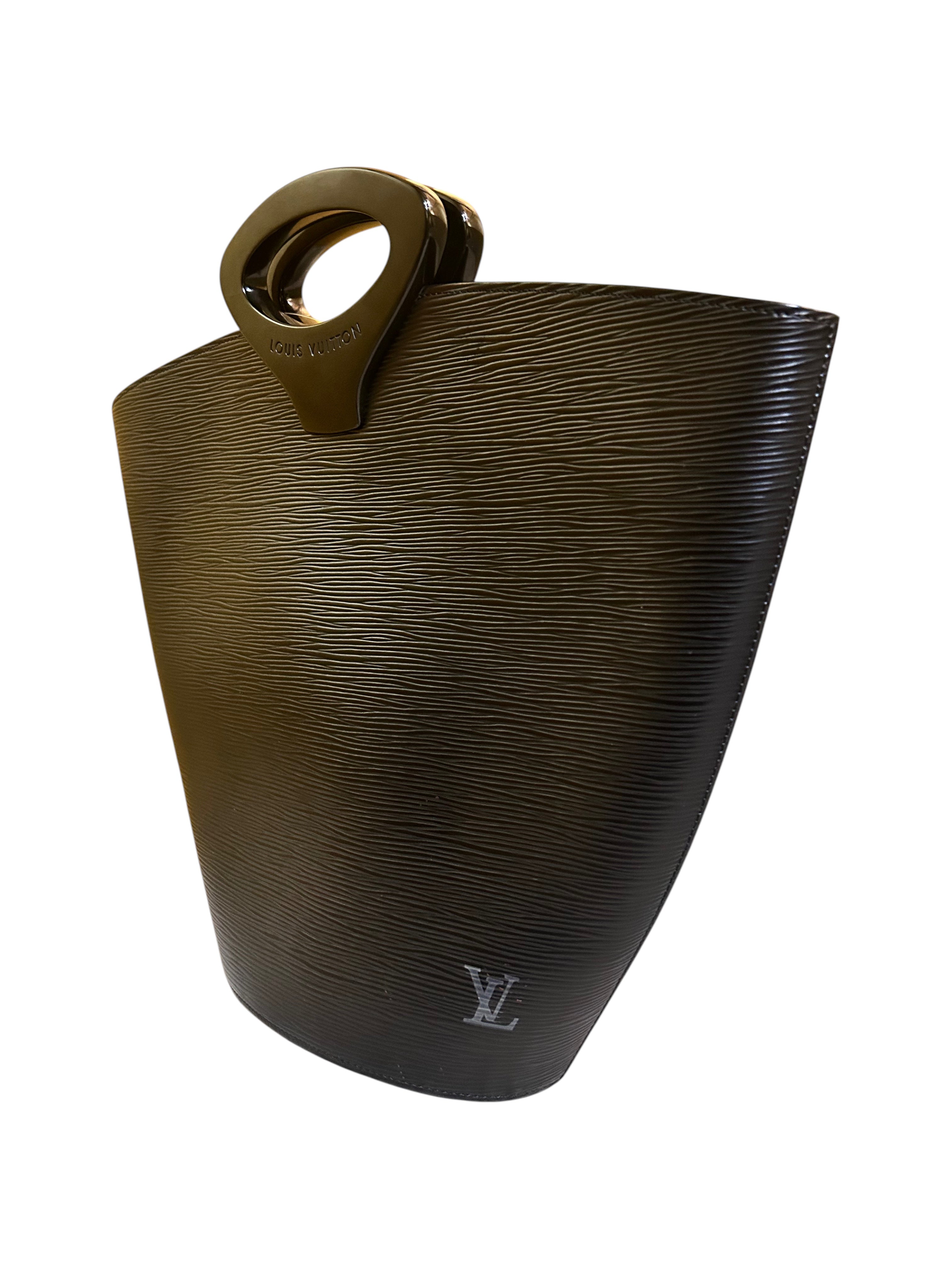 1998 Louis Vuitton Noctambule Handbag in Black Epi Leather