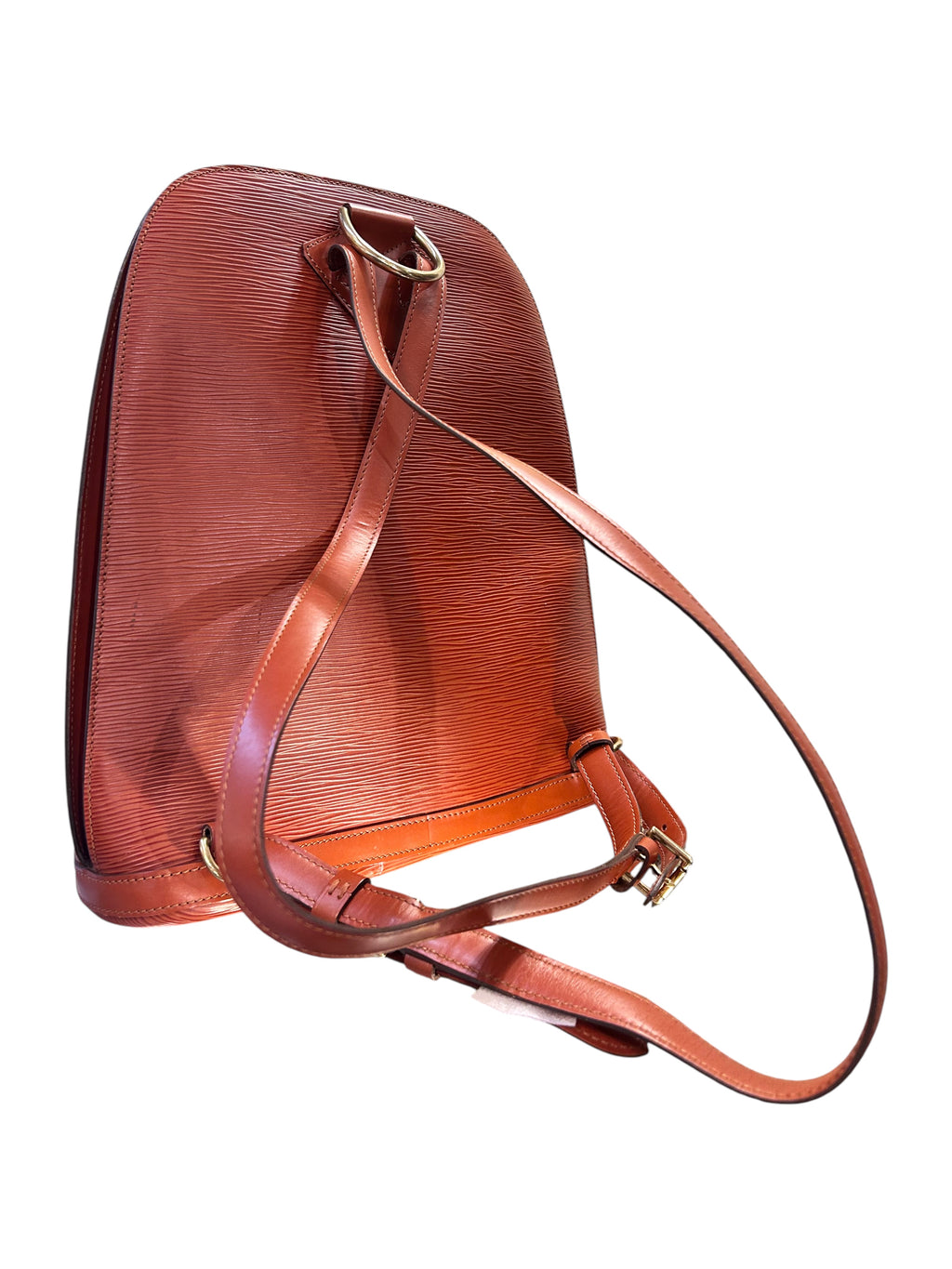 1996 Louis Vuitton Monogram Canvas Backpack Brown Epi Leather