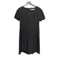 Givenchy Boutiques Black Textured Dress Minimal Structured Made in France