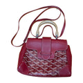 Goyard Mini Saigon Soft Red Leather & Goyardine Canvas