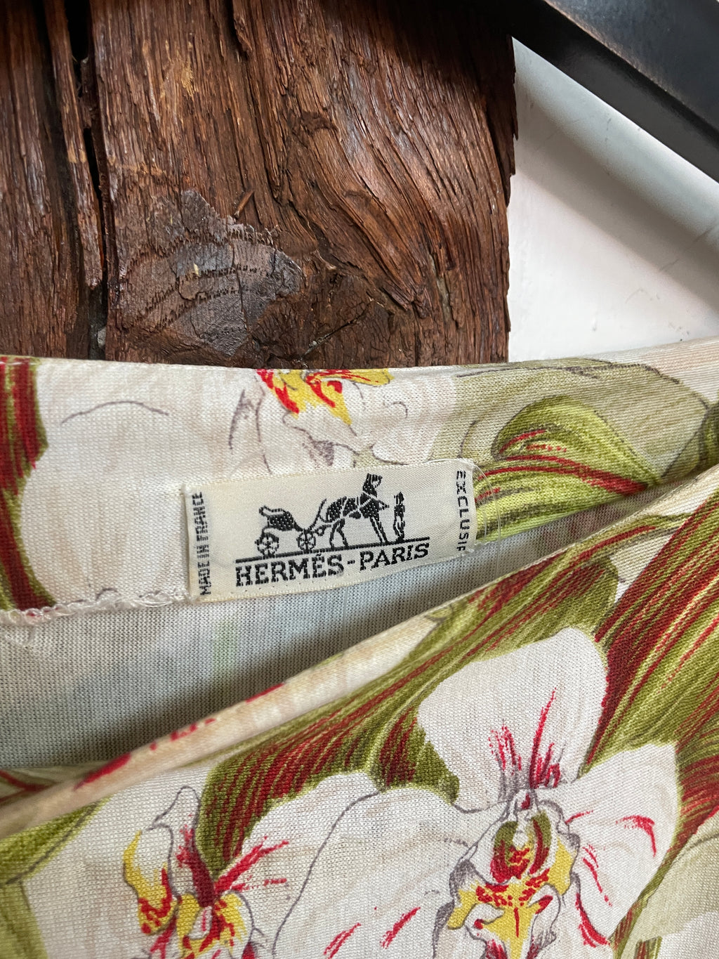 Hermès Silk Floral Wrap Dress