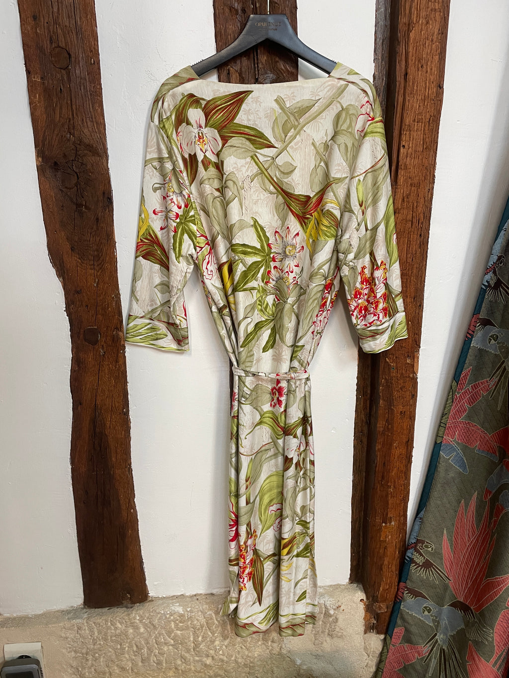 Hermès Silk Floral Wrap Dress