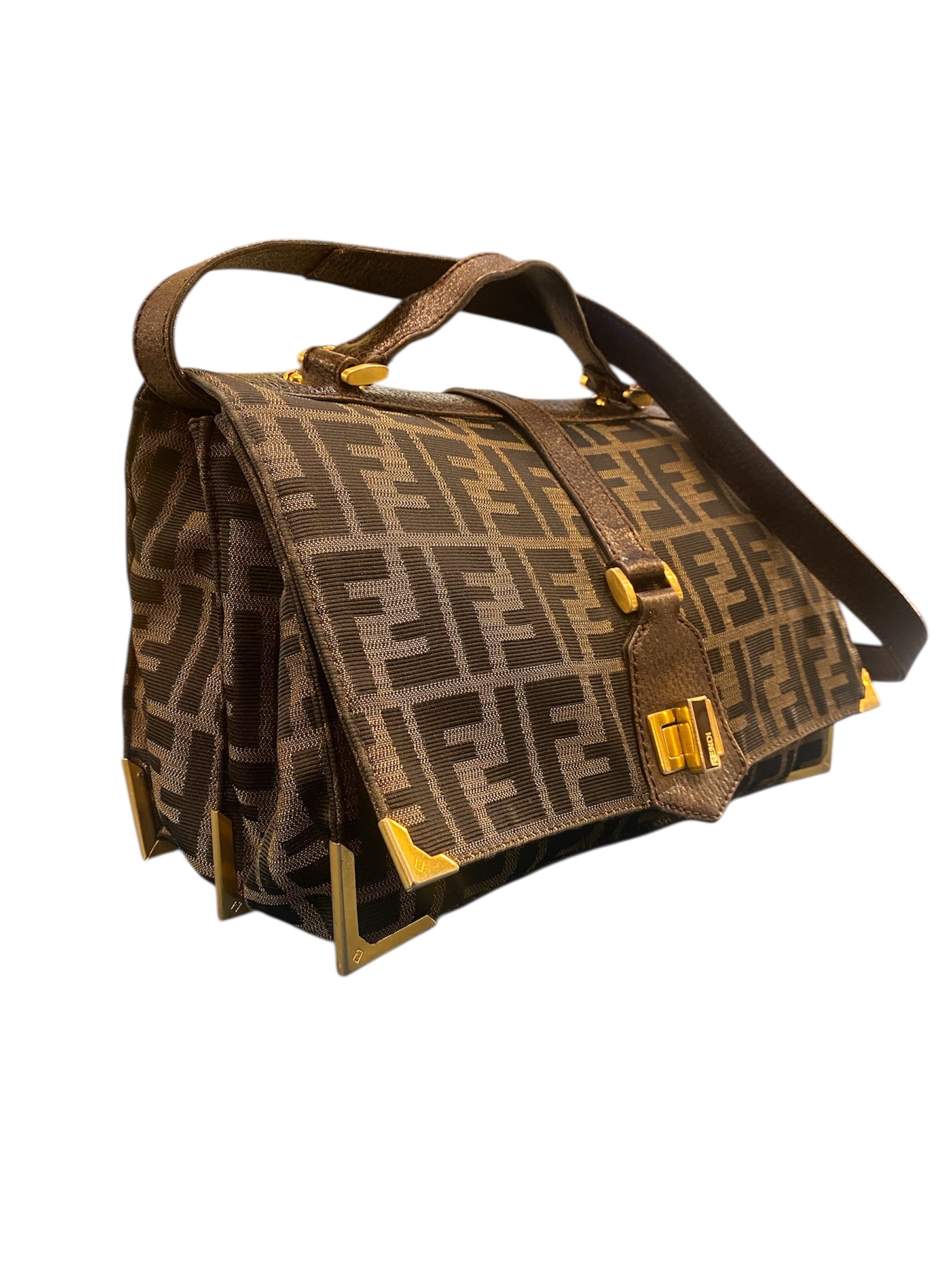 Fendi Monogram Canvas Handbag
