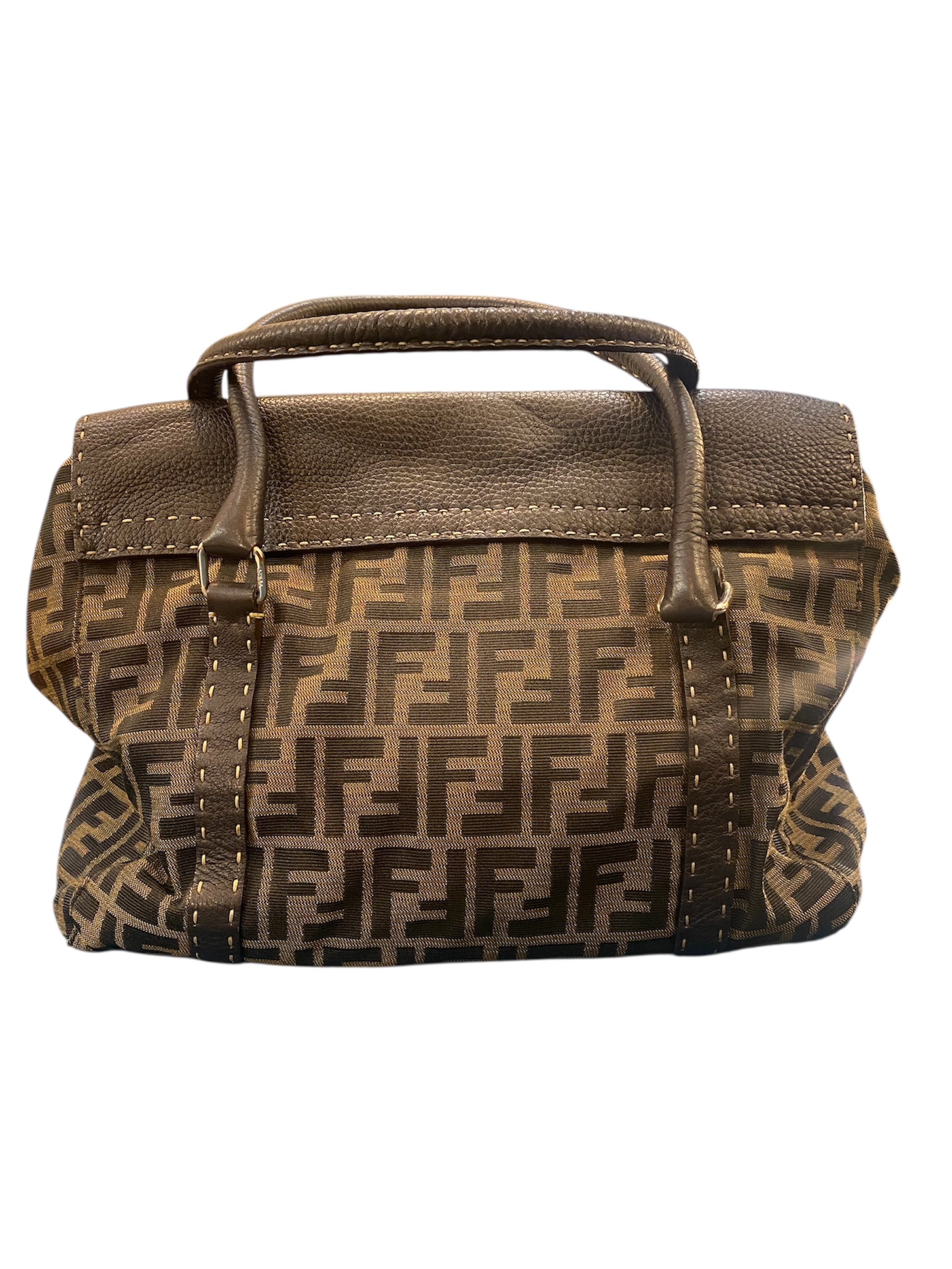 Large Fendi Monogram Canvas Bag
