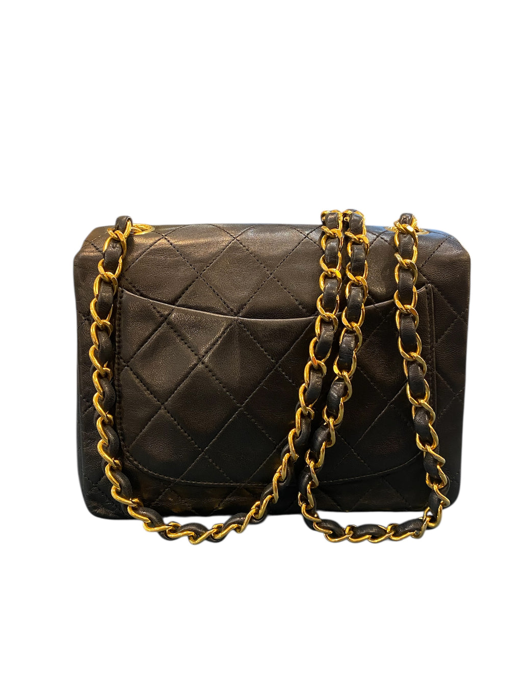 1991 Small Timeless Chanel Bag in Black Quilted Leather