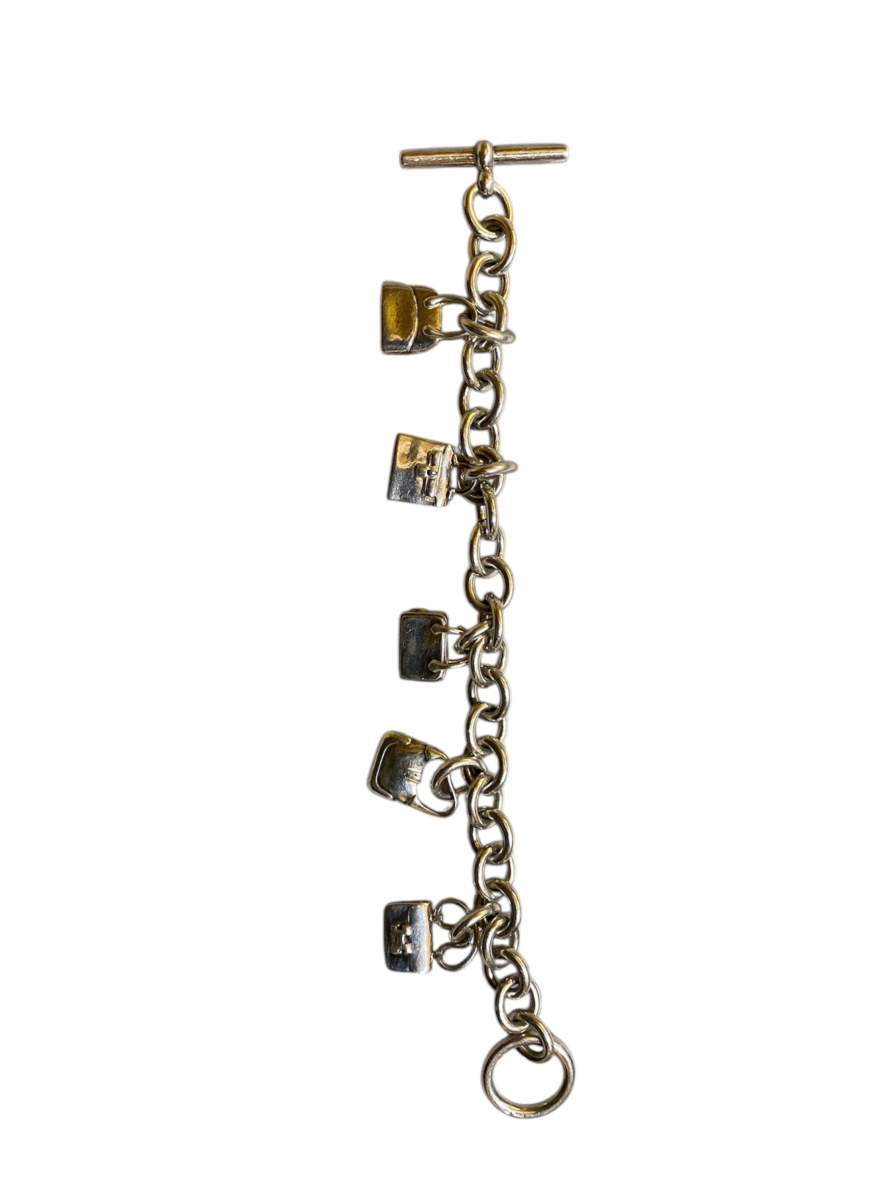 Hermes silver bracelet "La Ronde des Sacs"