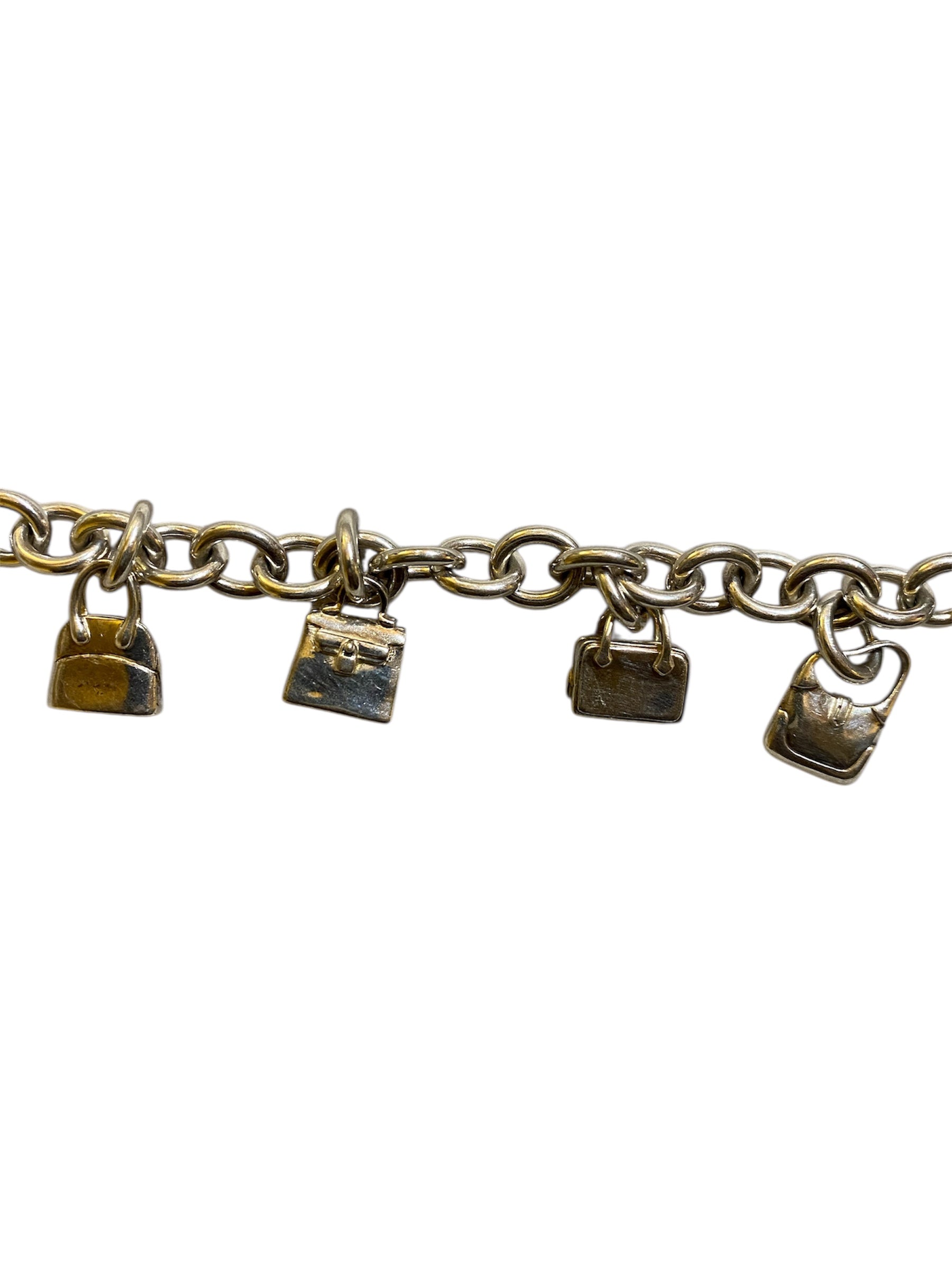 Hermes silver bracelet "La Ronde des Sacs"