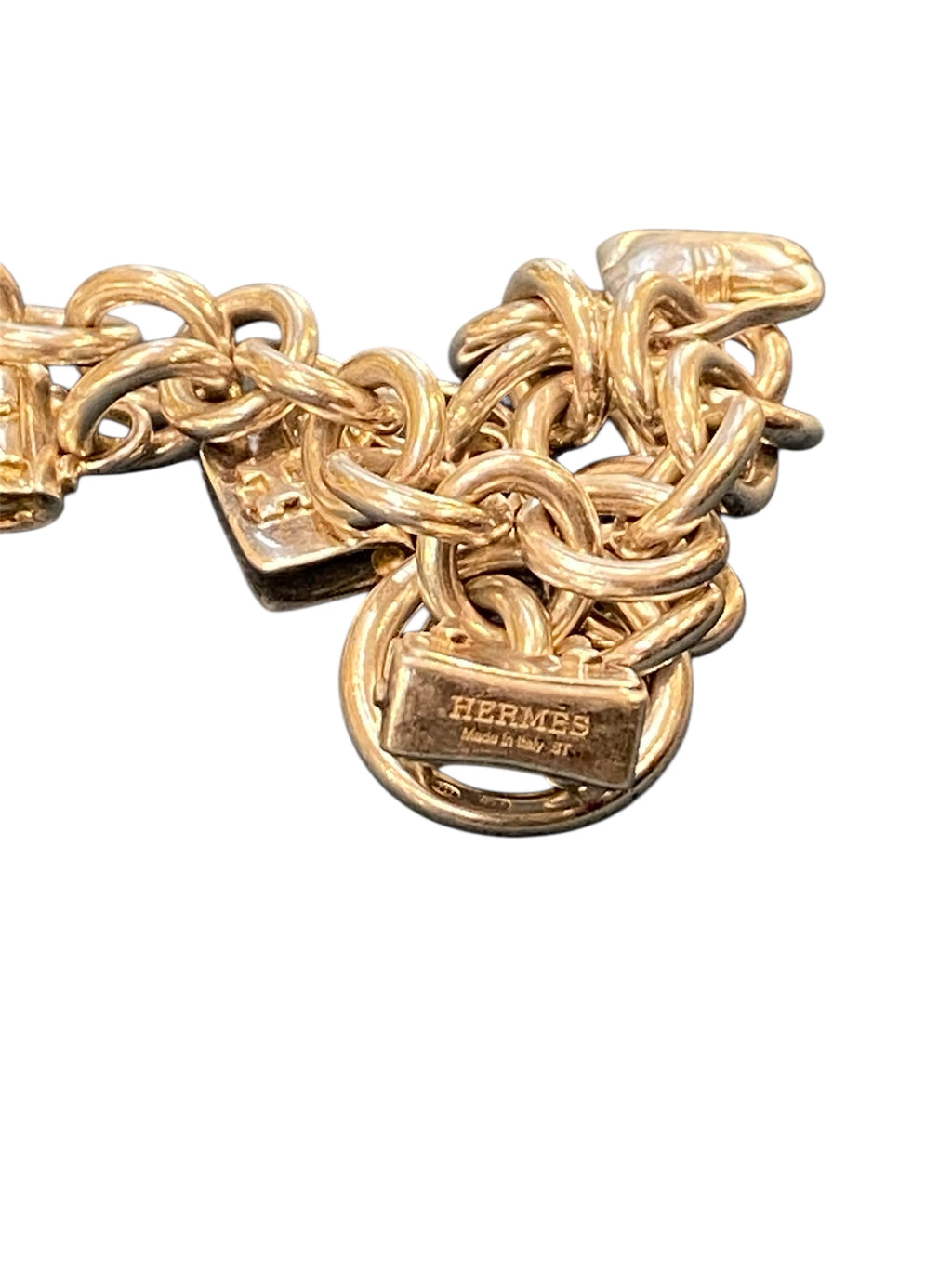 Hermes silver bracelet "La Ronde des Sacs"