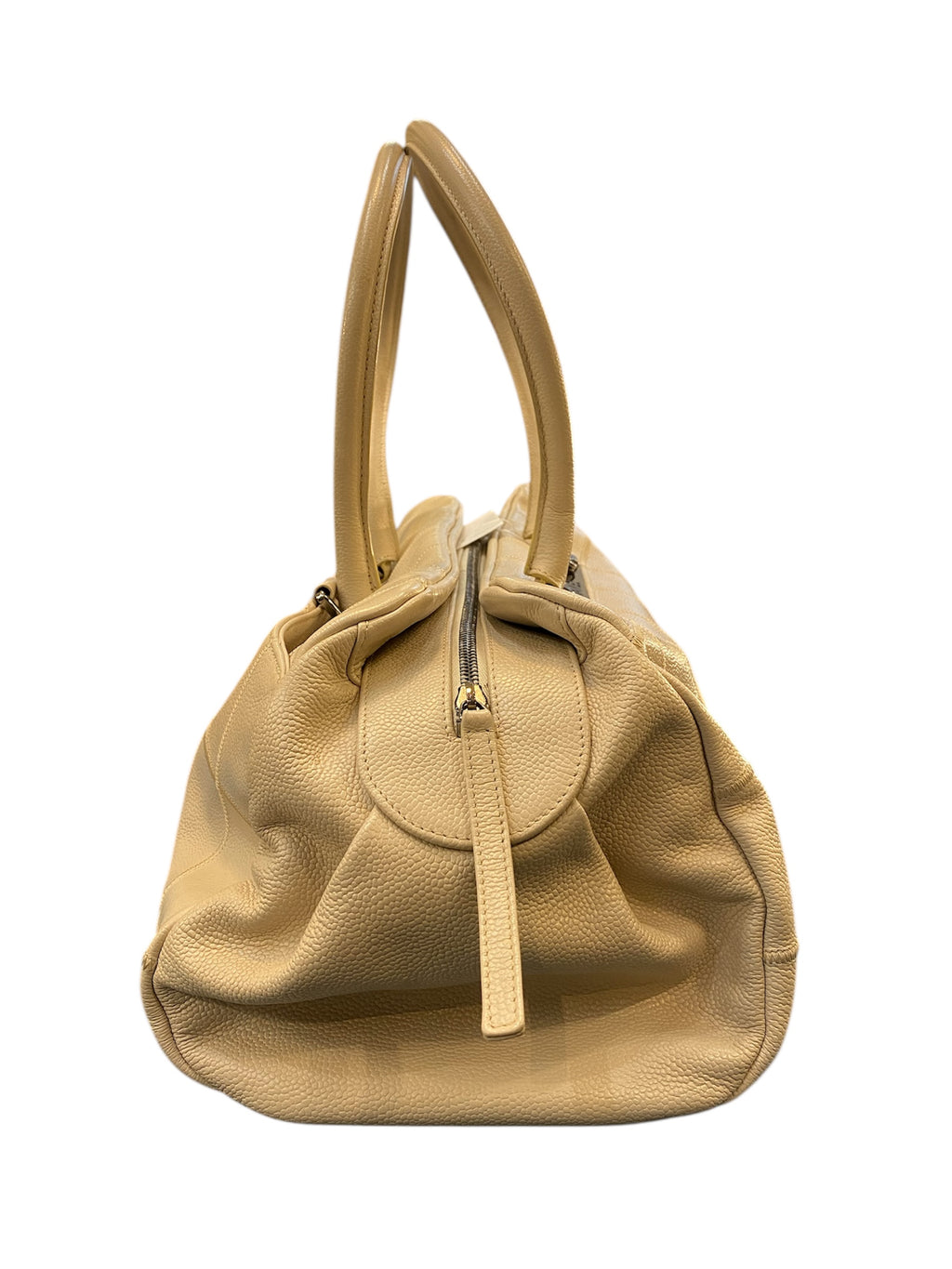 2005 Chanel Beige Leather Handbag