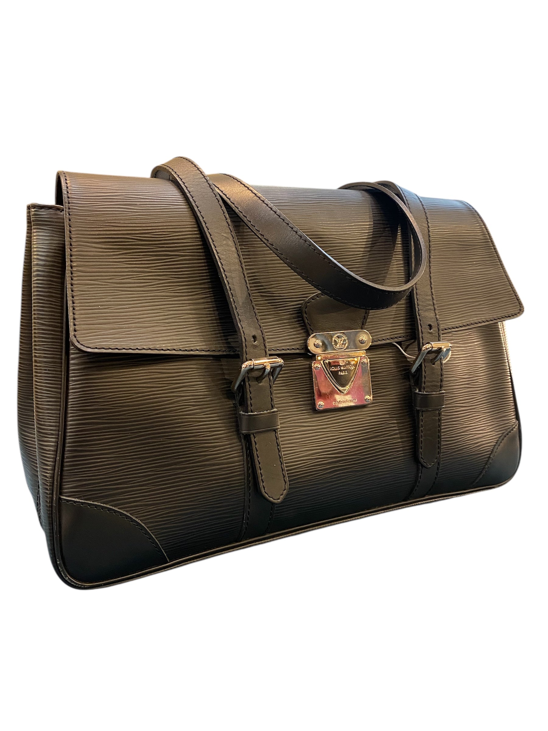 y*6様 Louis Vuitton ビジネスバッグ 2006 Louis Vuitton Handbag Black Epi Leather – Opulence Vintage