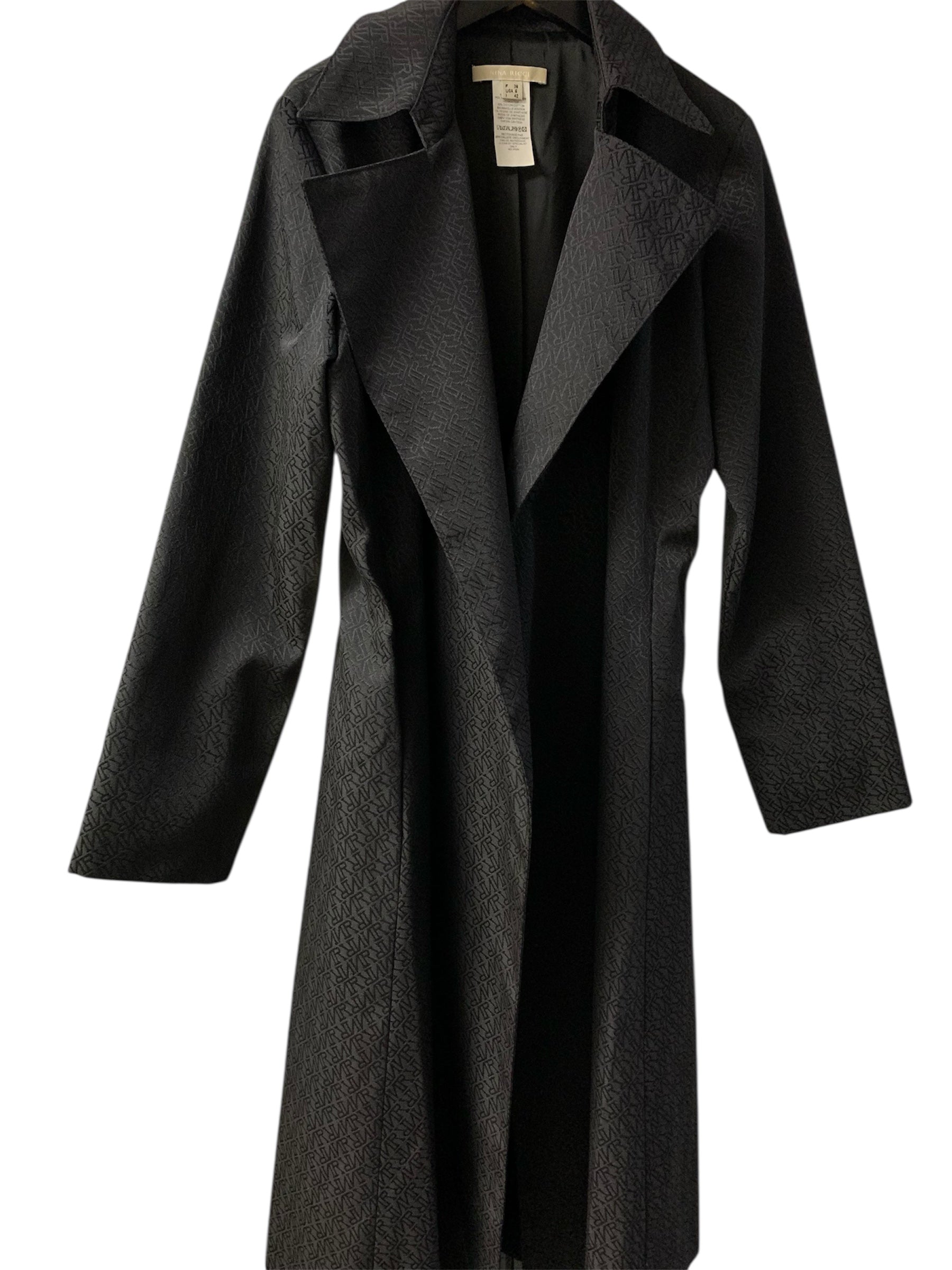 Nina Ricci Black Monogram Trench
