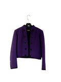 Saint Laurent purple bolero jacket