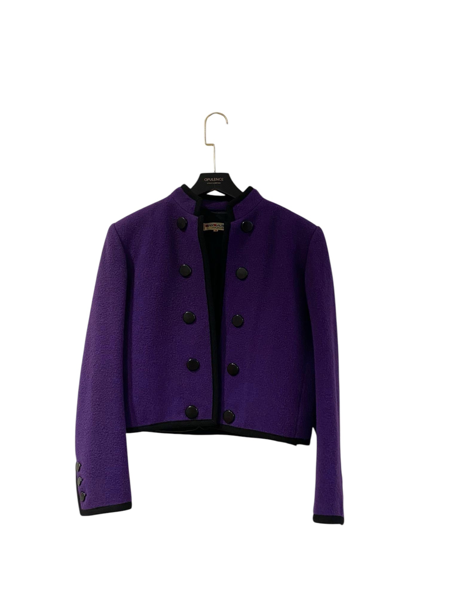 Saint Laurent purple bolero jacket