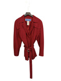 Mugler Red Blazer with Belt