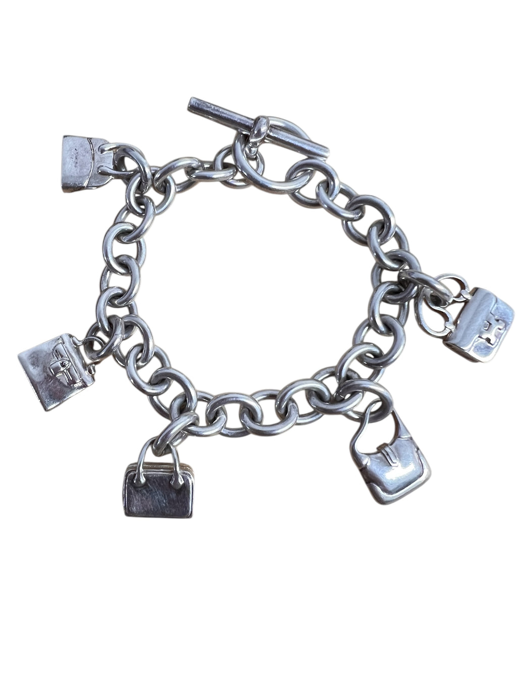 Hermes silver bracelet "La Ronde des Sacs"