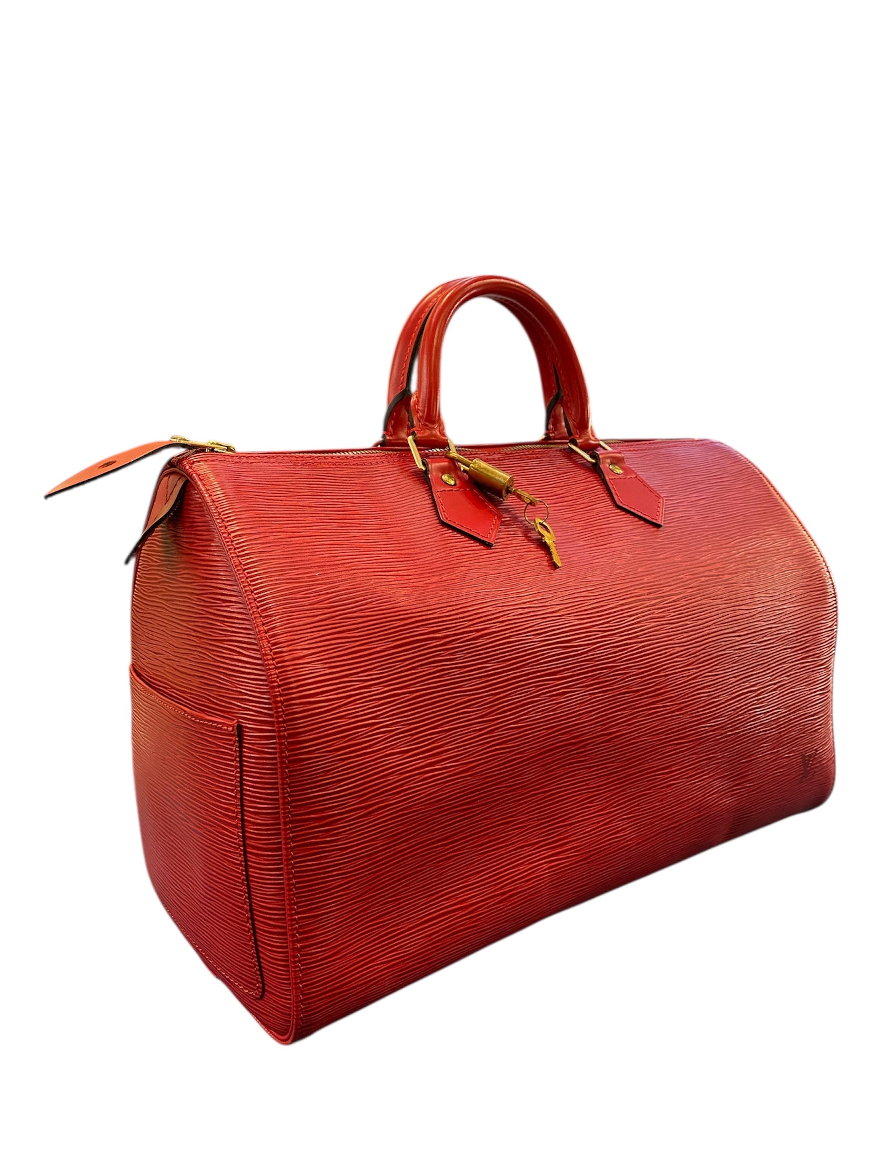 1997 Louis Vuitton Epi Leather Speedy 35 Handbag – Opulence Vintage