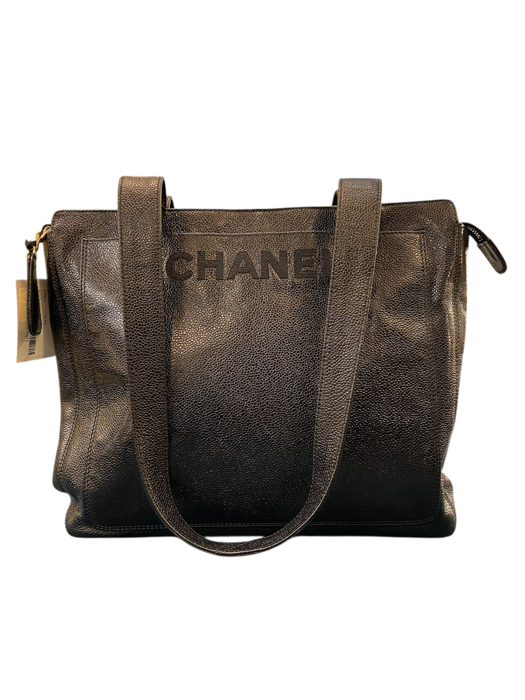 1997 Chanel black Caviar leather handbag