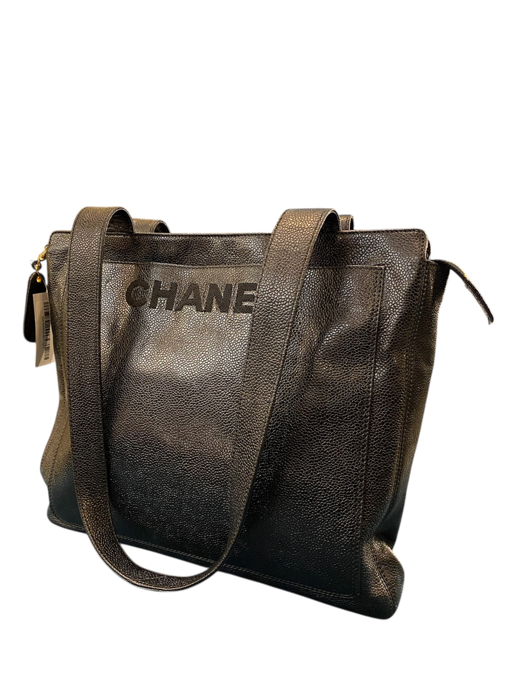 1997 Chanel black Caviar leather handbag