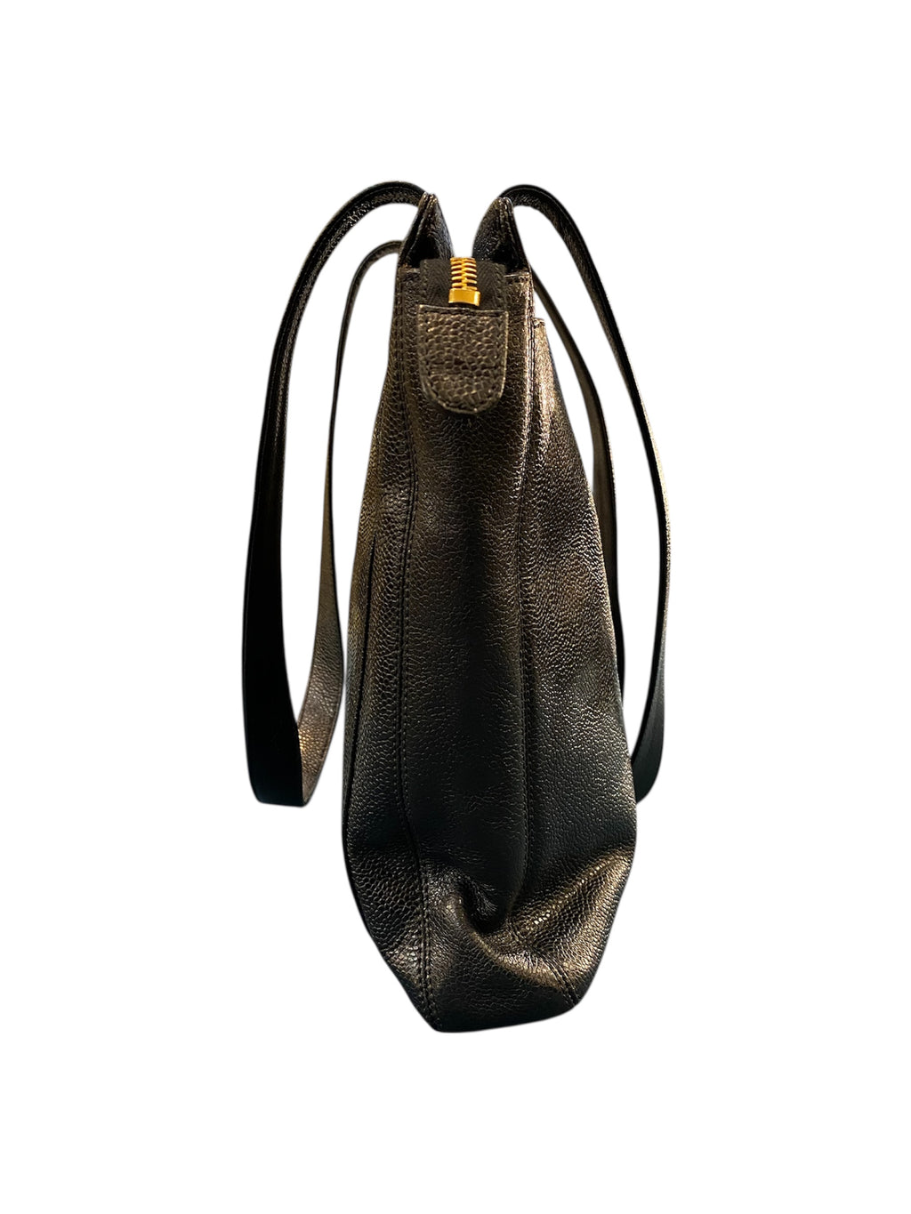 1997 Chanel black Caviar leather handbag