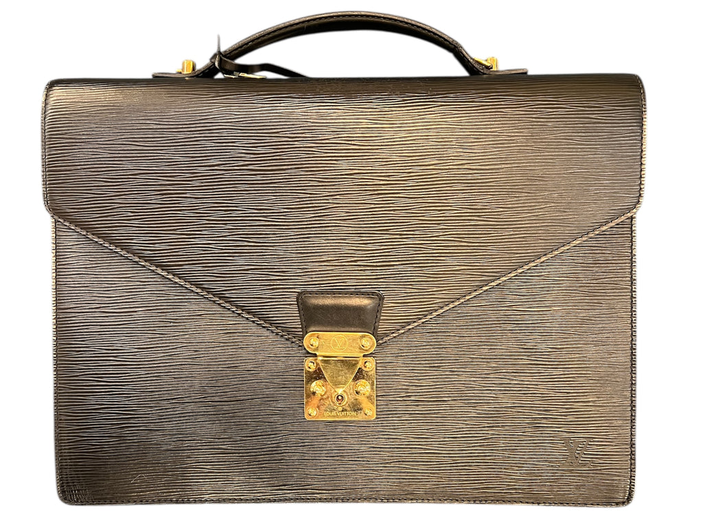 1997 Louis Vuitton Black Epi Leather Document Holder