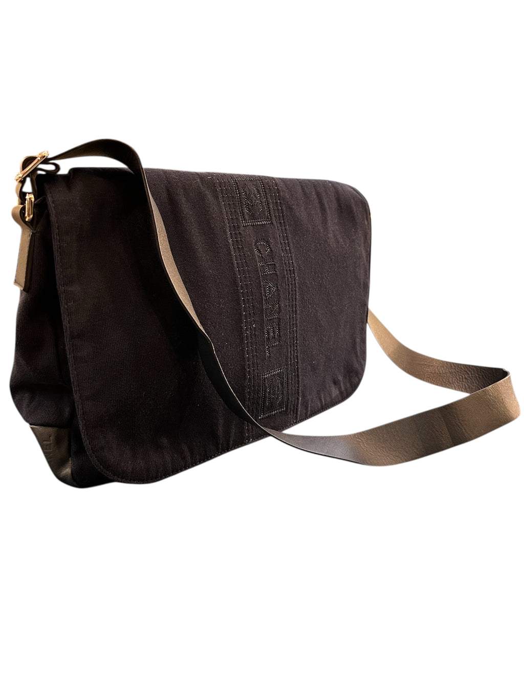 2005 Chanel Canvas Logo CC Sports Bag