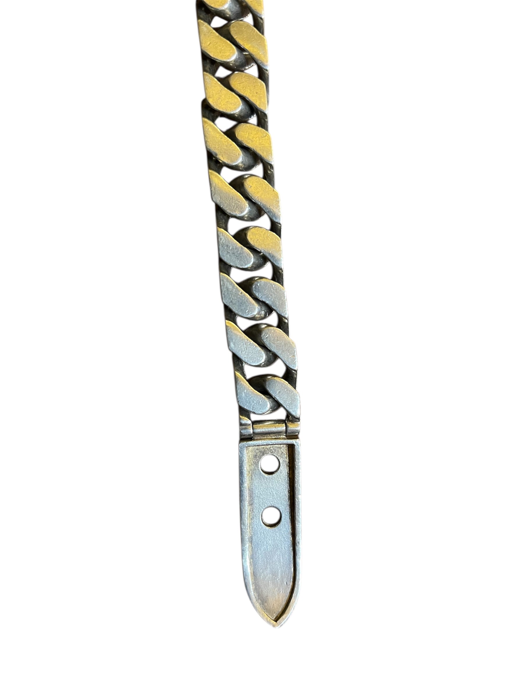 Hermès Boucle Sellier silver bracelet