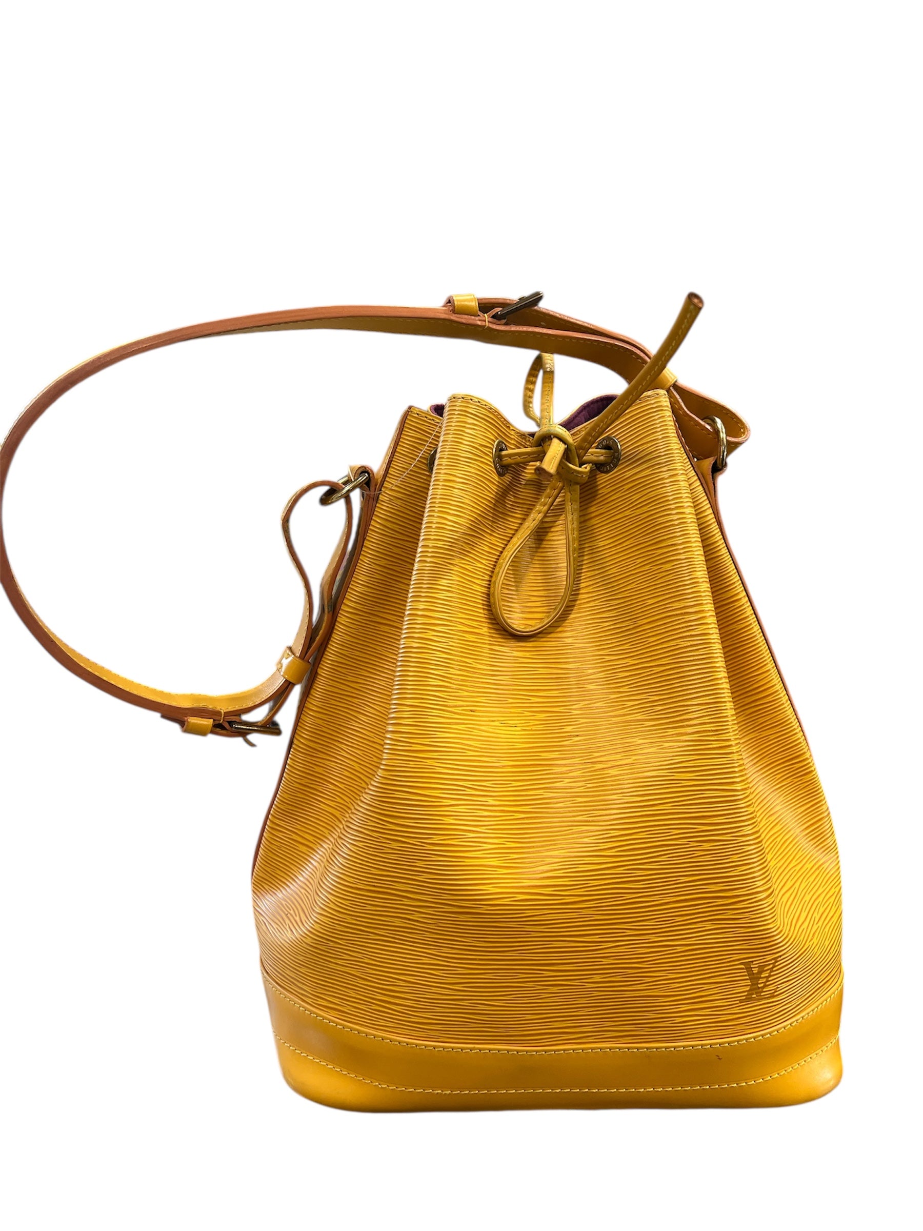 1994 Louis Vuitton handbag in yellow Epi leather