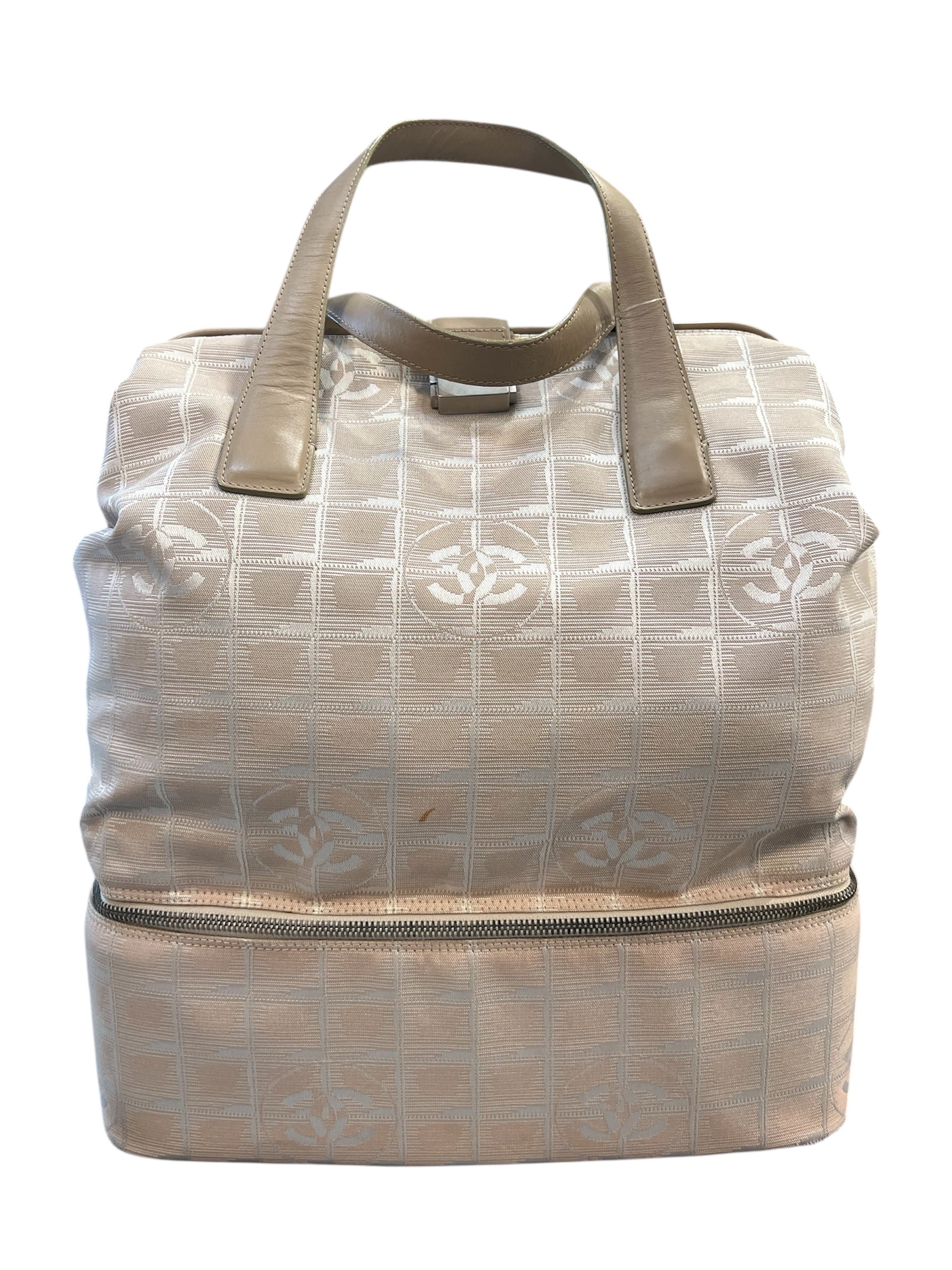 1999 Chanel Tote Bag in Beige Monogram CC Fabric
