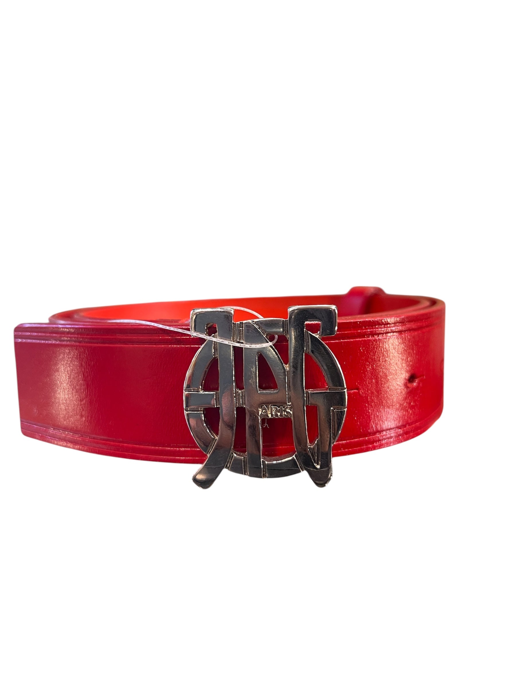 Jean-Paul Gaultier belt in vivid red leather