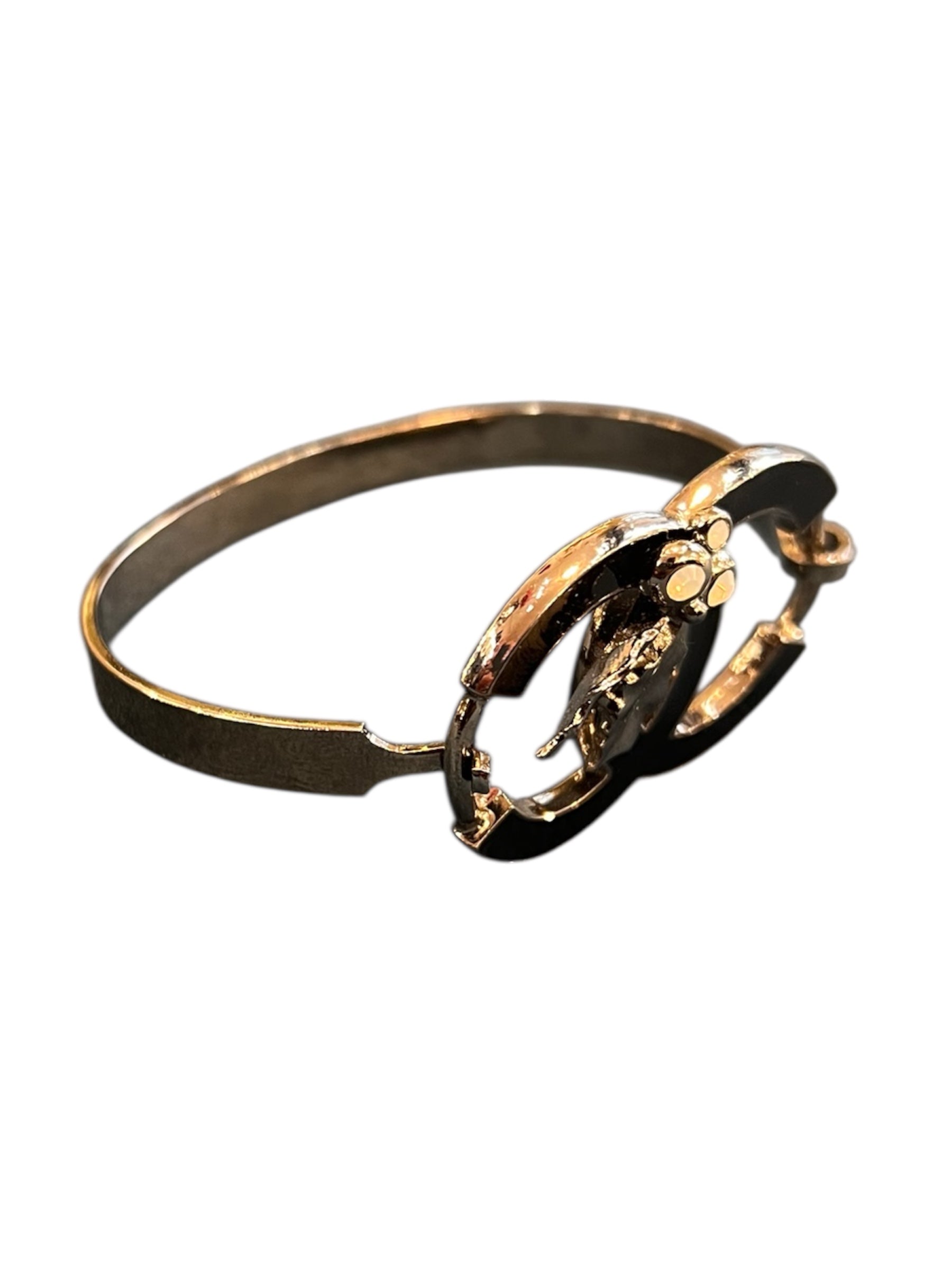 Chanel silver-toned bracelet