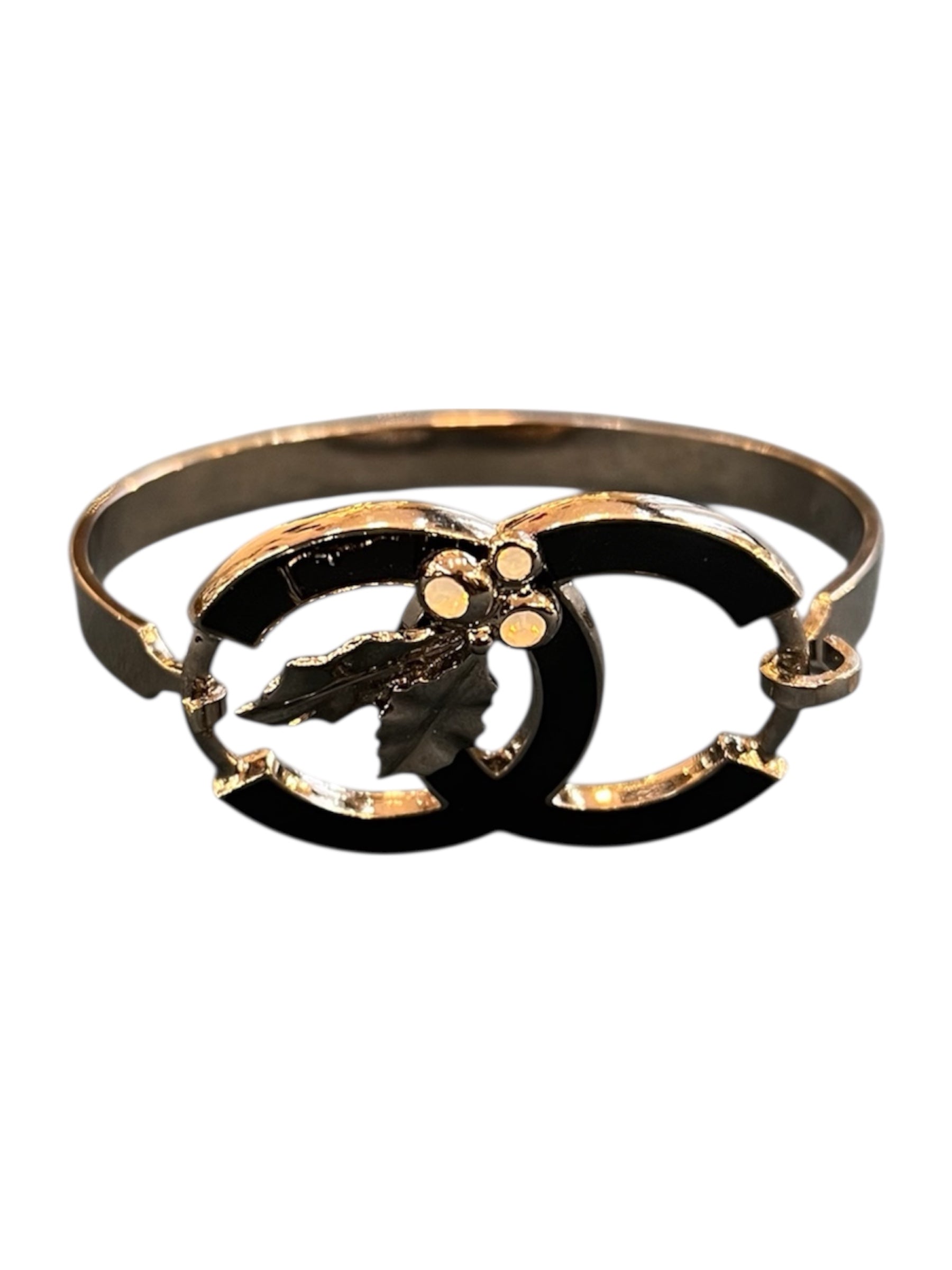 Chanel silver-toned bracelet