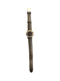 Black Bulgari Watch with Leather Strap