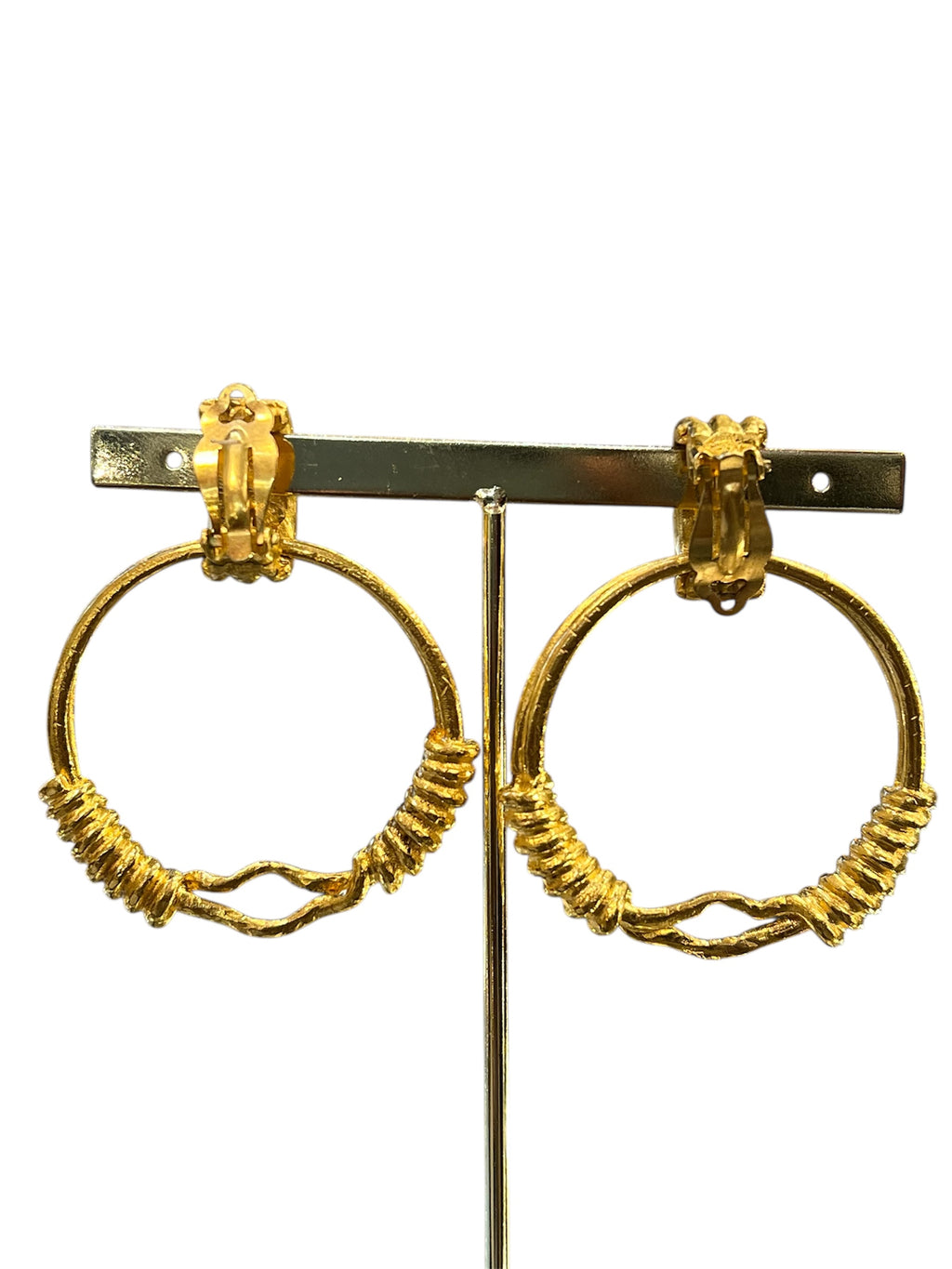Chanel Golden CC Earrings