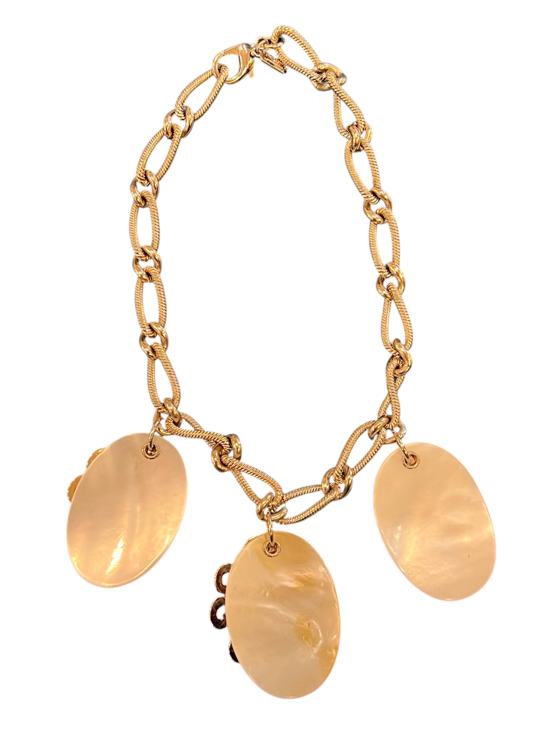 Ferragamo silver chain necklace