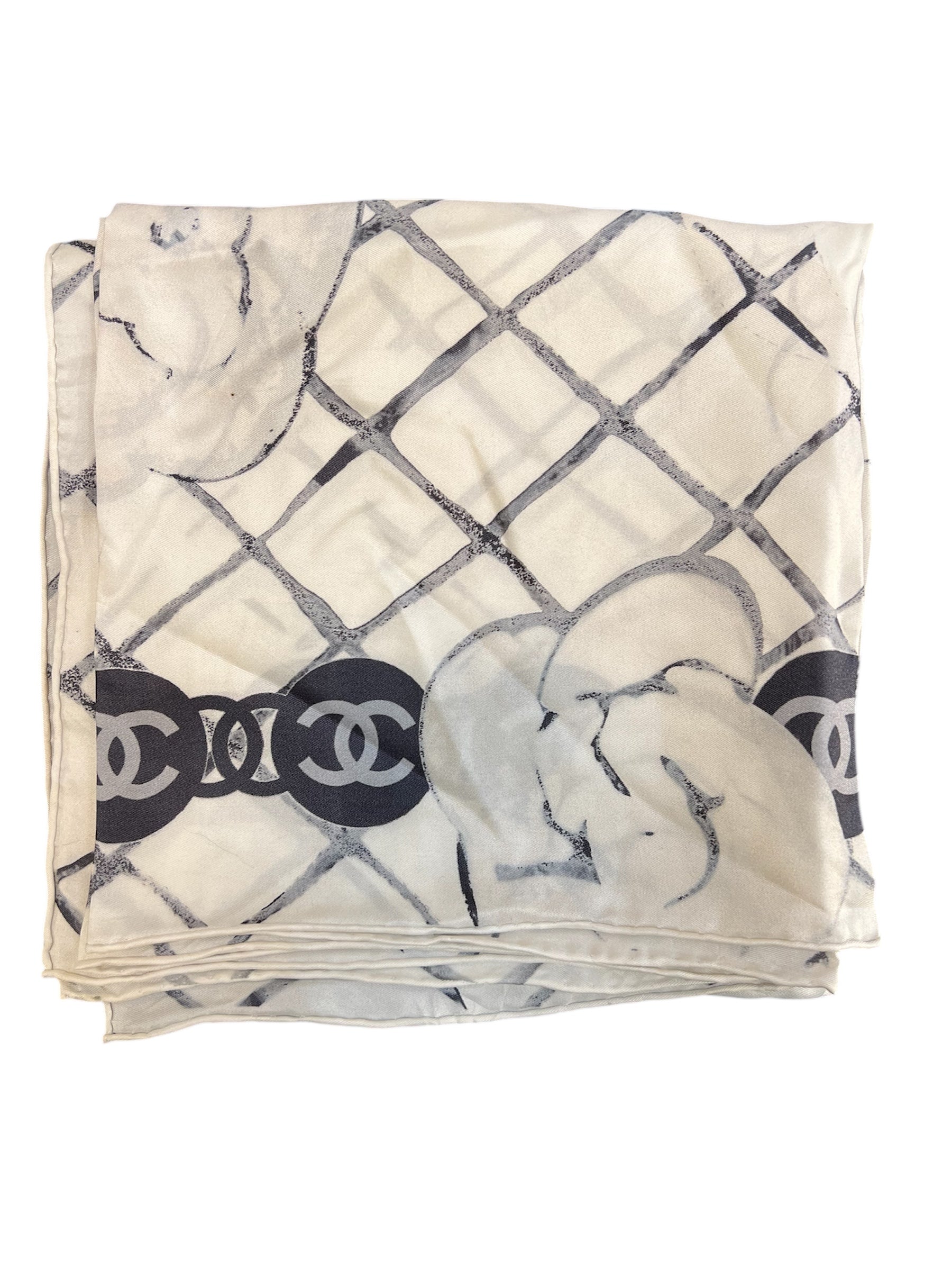 Chanel silk scarf