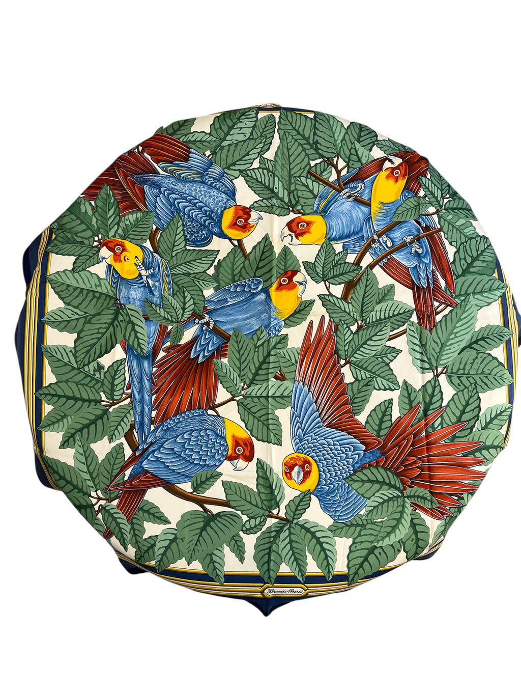 Hermès silk scarf LES PERROQUETS