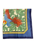 Hermès silk scarf LES PERROQUETS