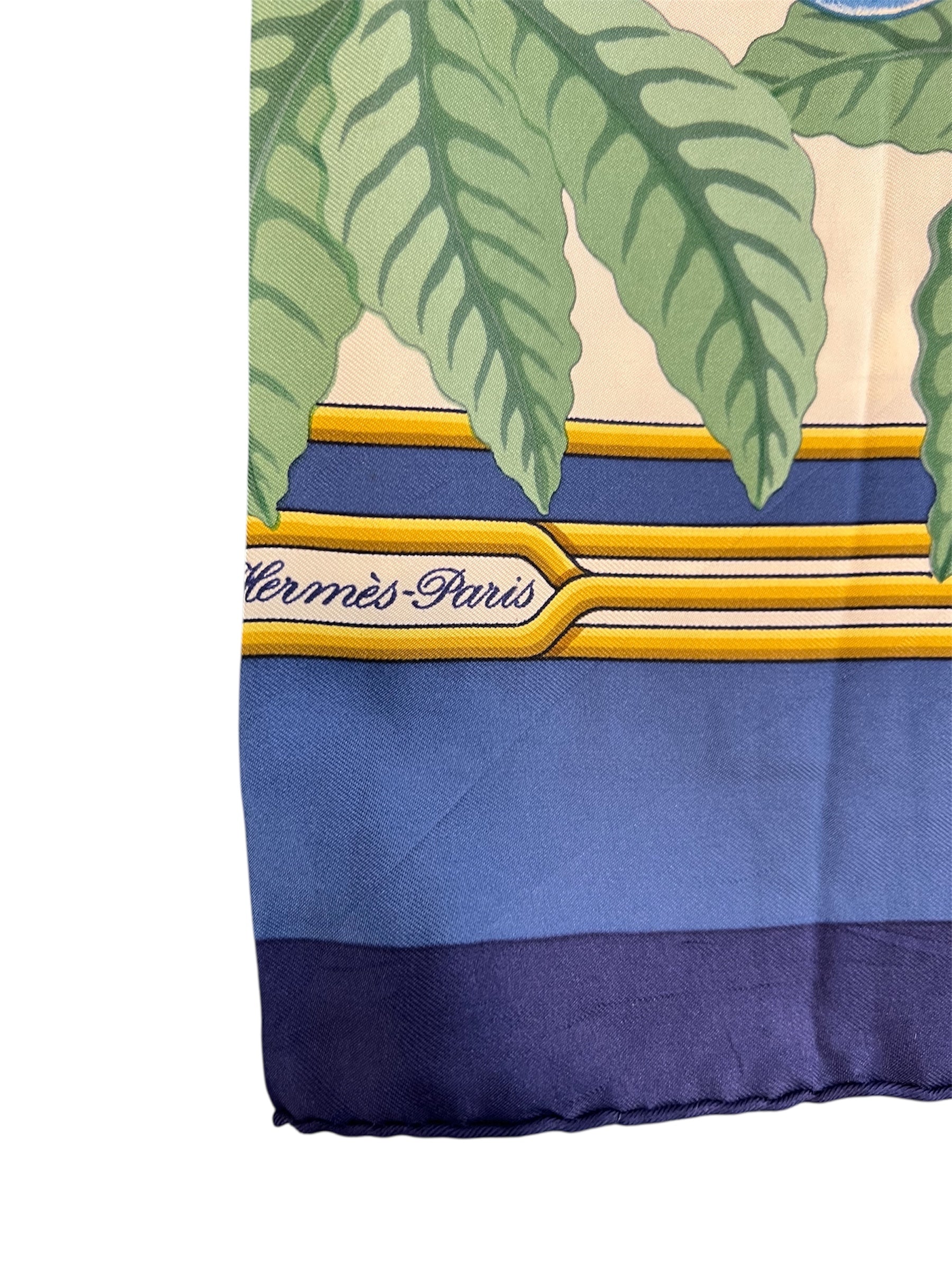 Hermès silk scarf LES PERROQUETS