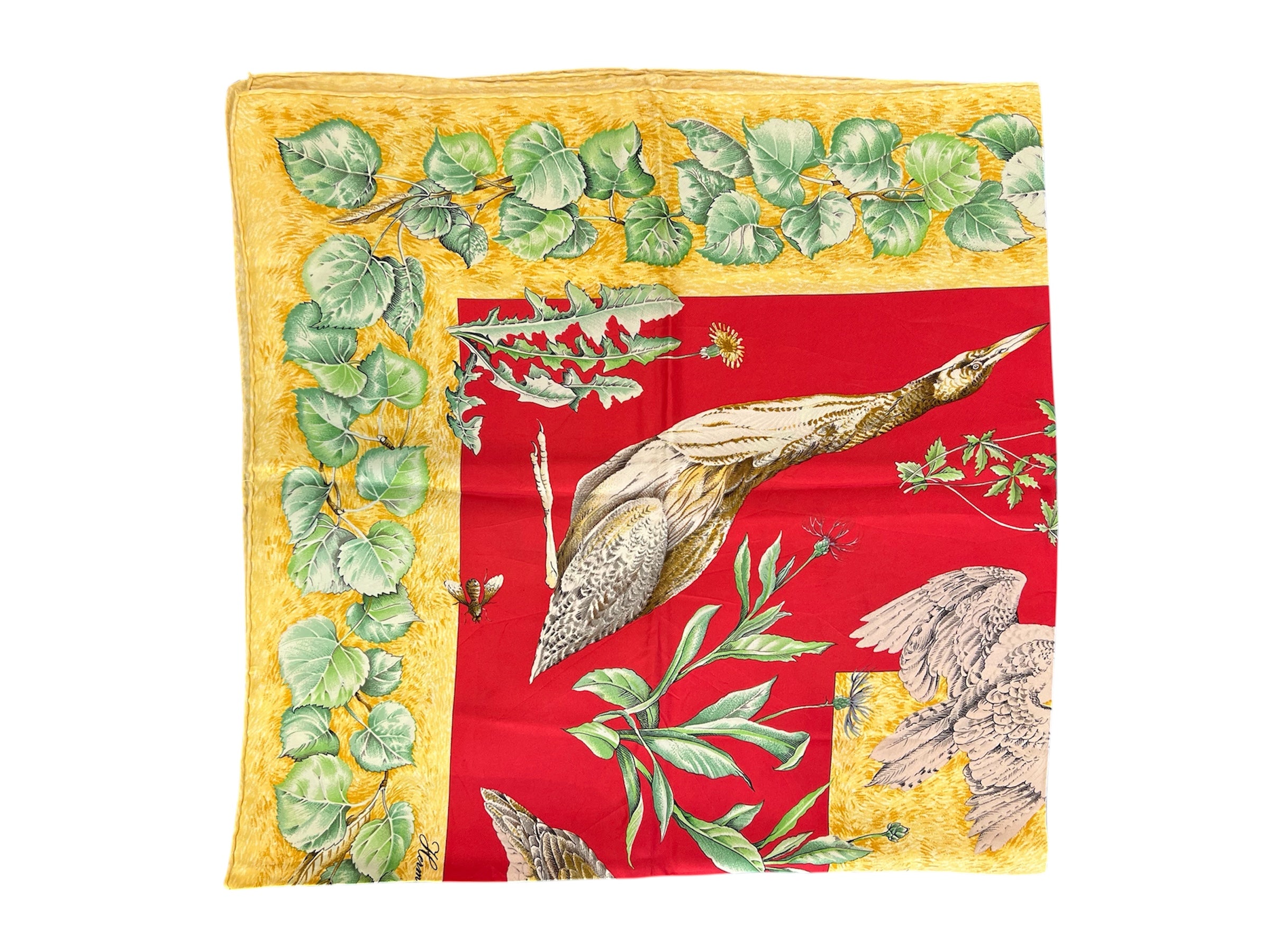 Hermès silk scarf LA VIE DU GRAND AIR
