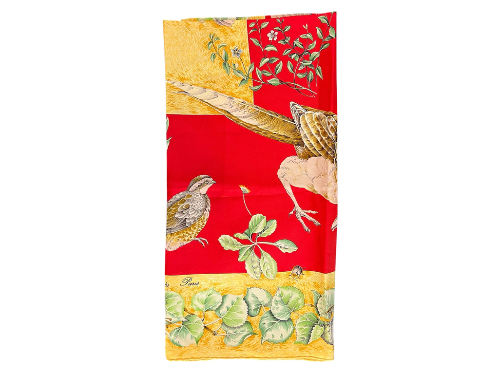 Hermès silk scarf LA VIE DU GRAND AIR