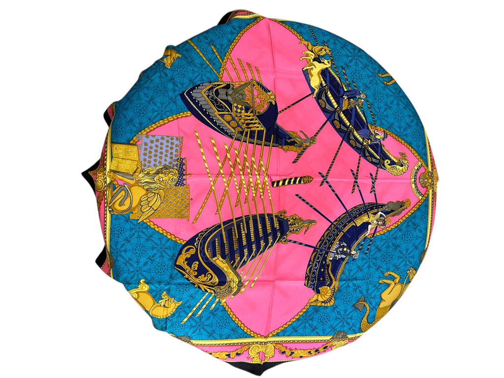 Hermès silk scarf LES BISSONE DE VENISE