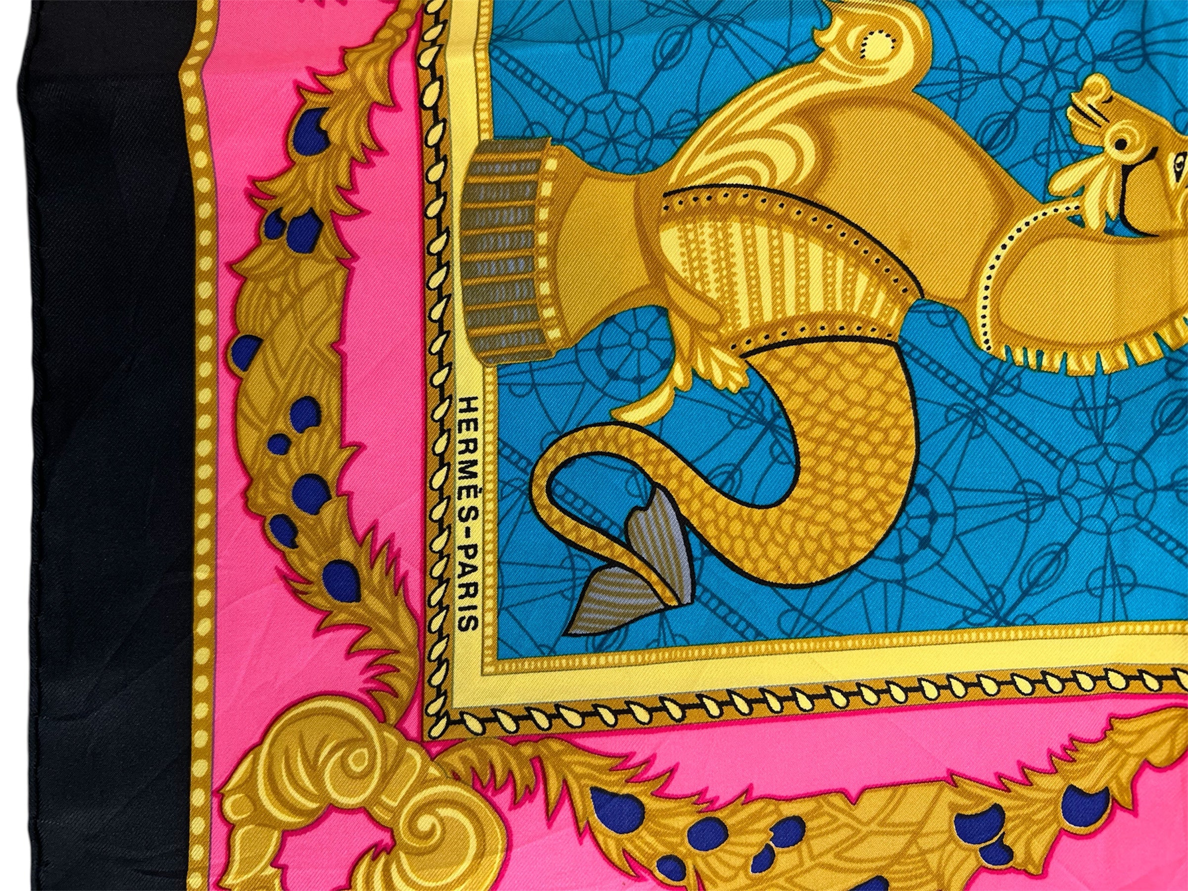 Hermès silk scarf LES BISSONE DE VENISE